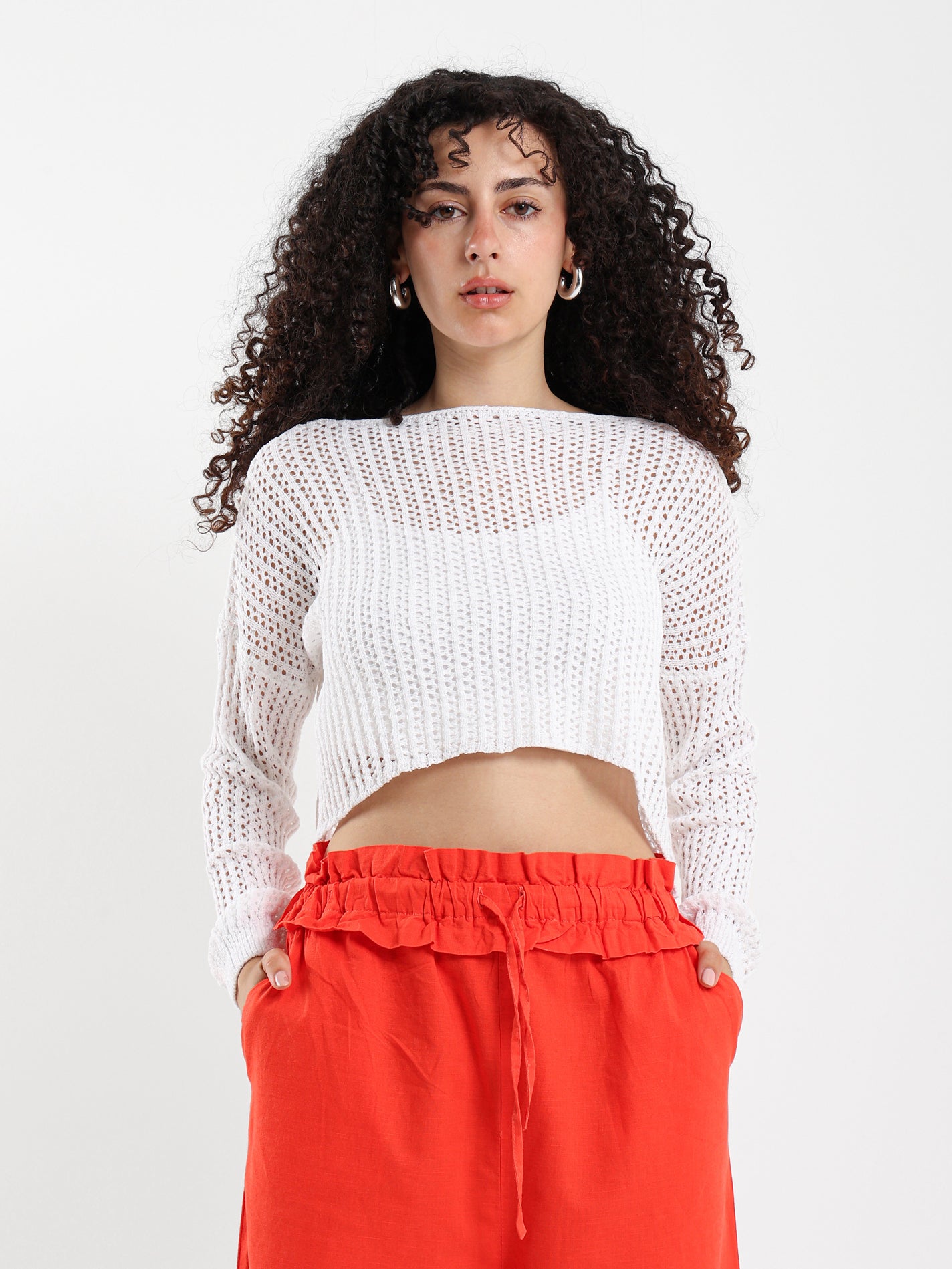 Tricot Loose Fit Knit Top