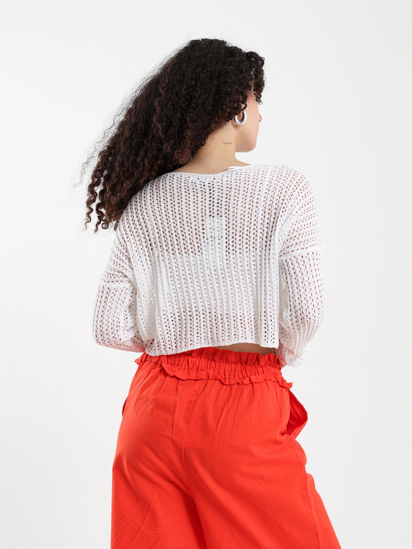 Tricot Loose Fit Knit Top