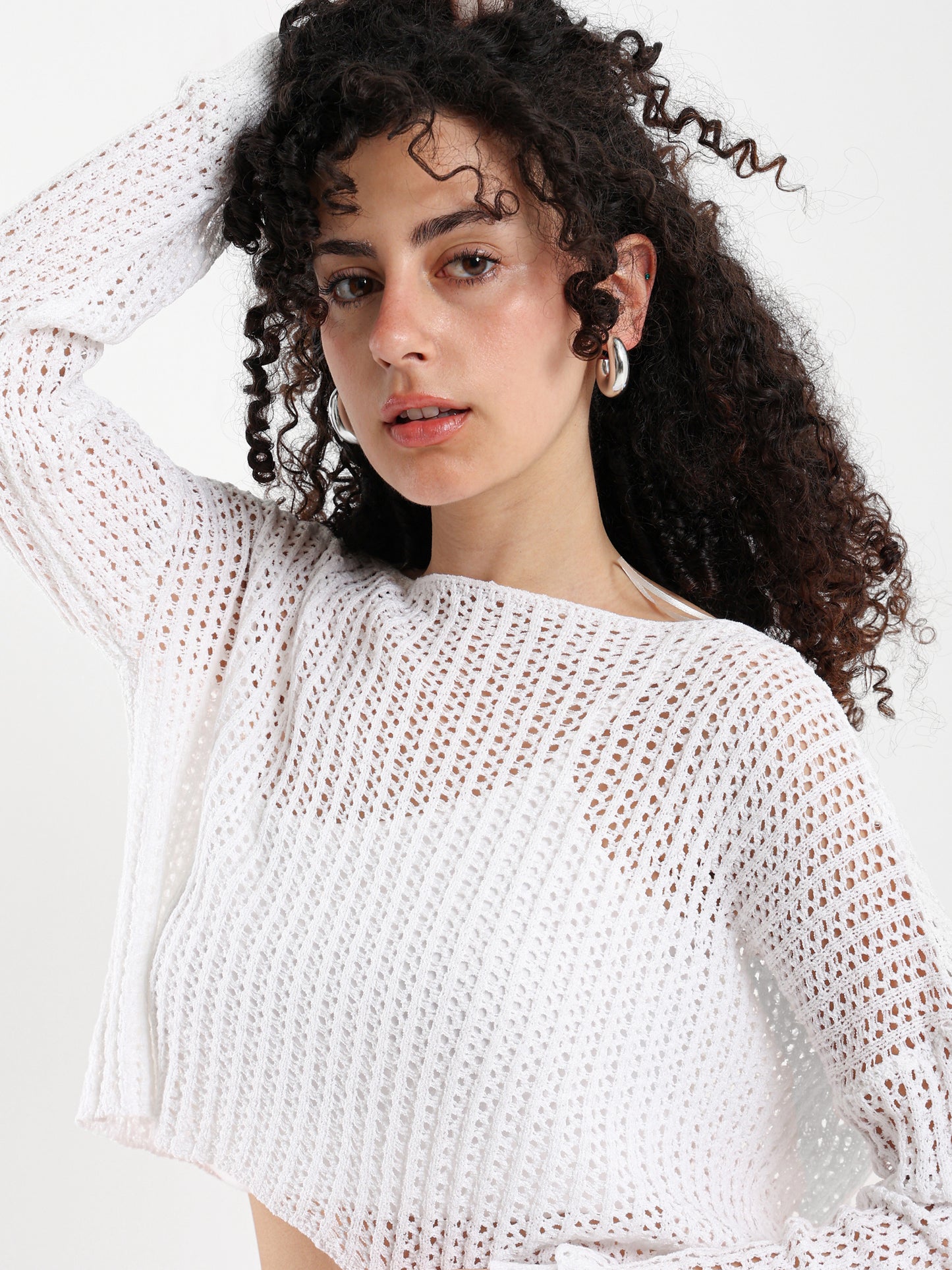 Tricot Loose Fit Knit Top
