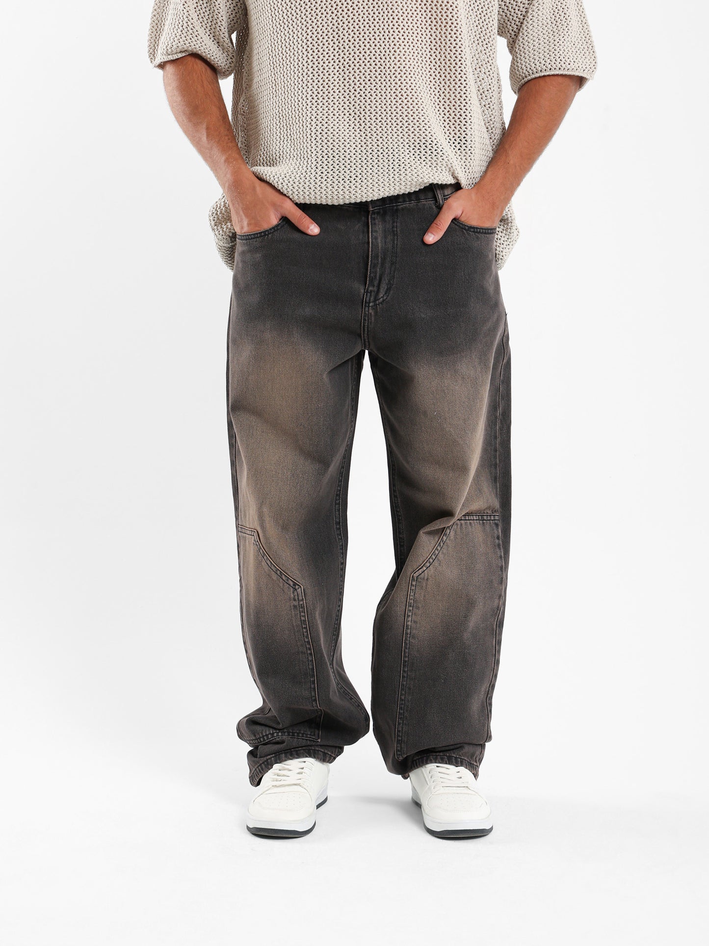 Cowboy-Cut Jeans Below Knee - Outlet