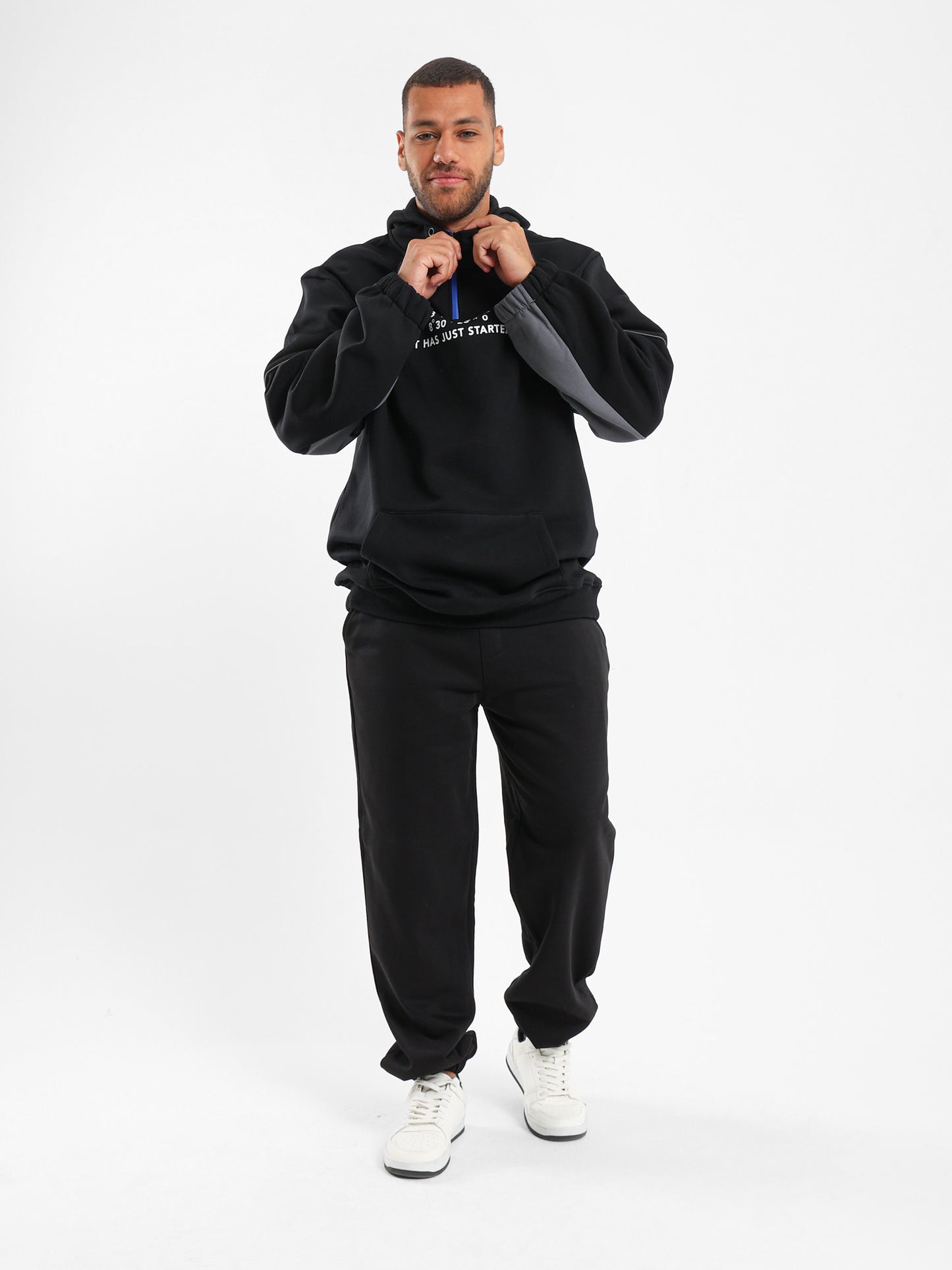 Quarter Zip Oversized Hoodie - Outlet