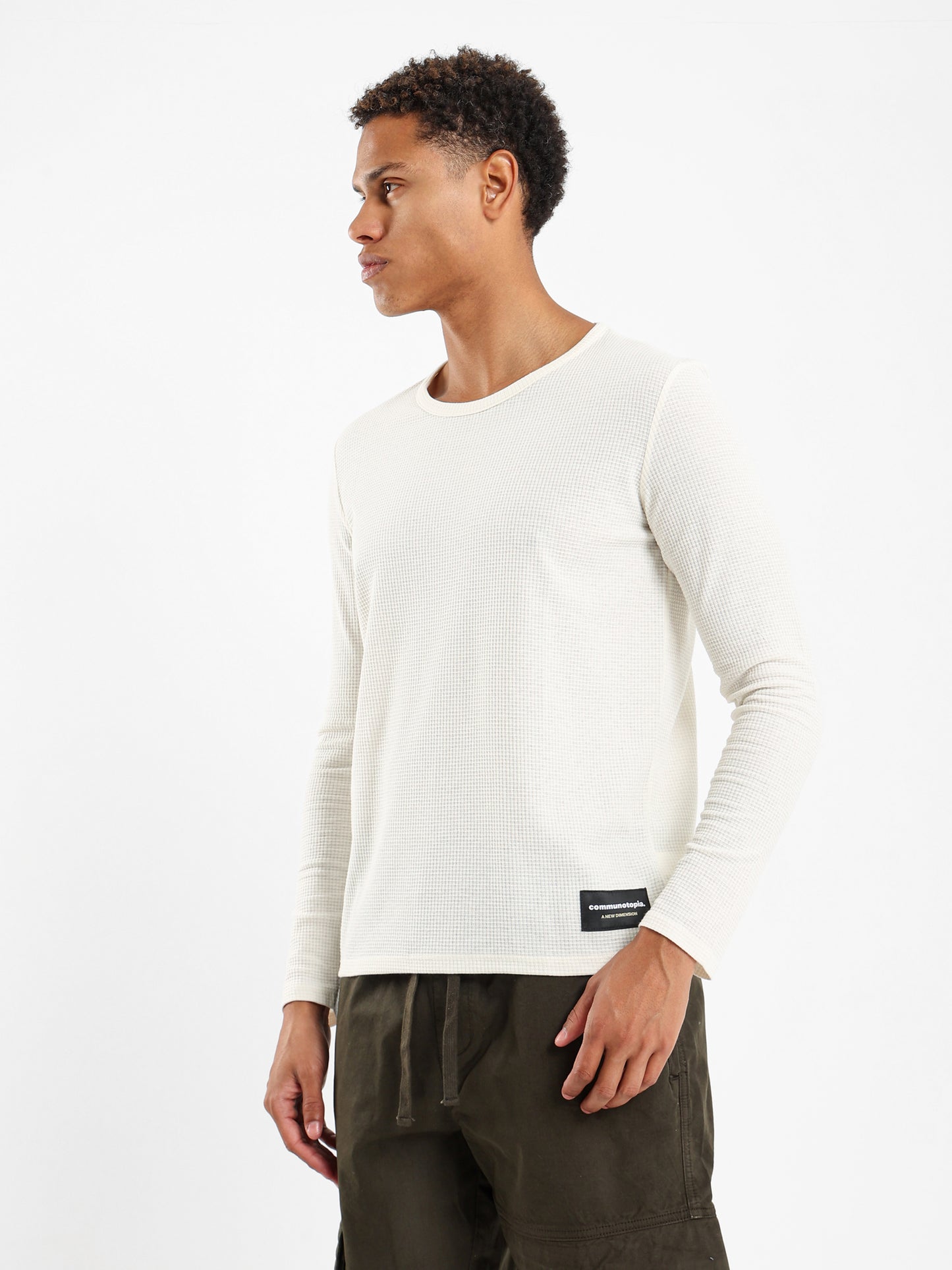 Waffle Textured T-Shirt - Outlet