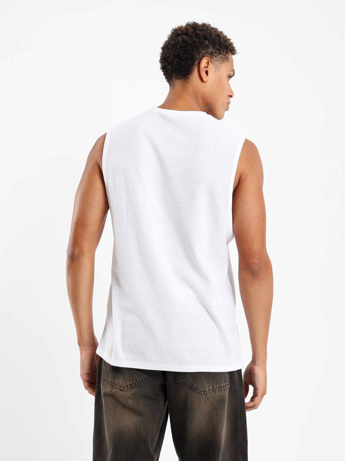 Waffle Textured Basic Shirt - Outlet