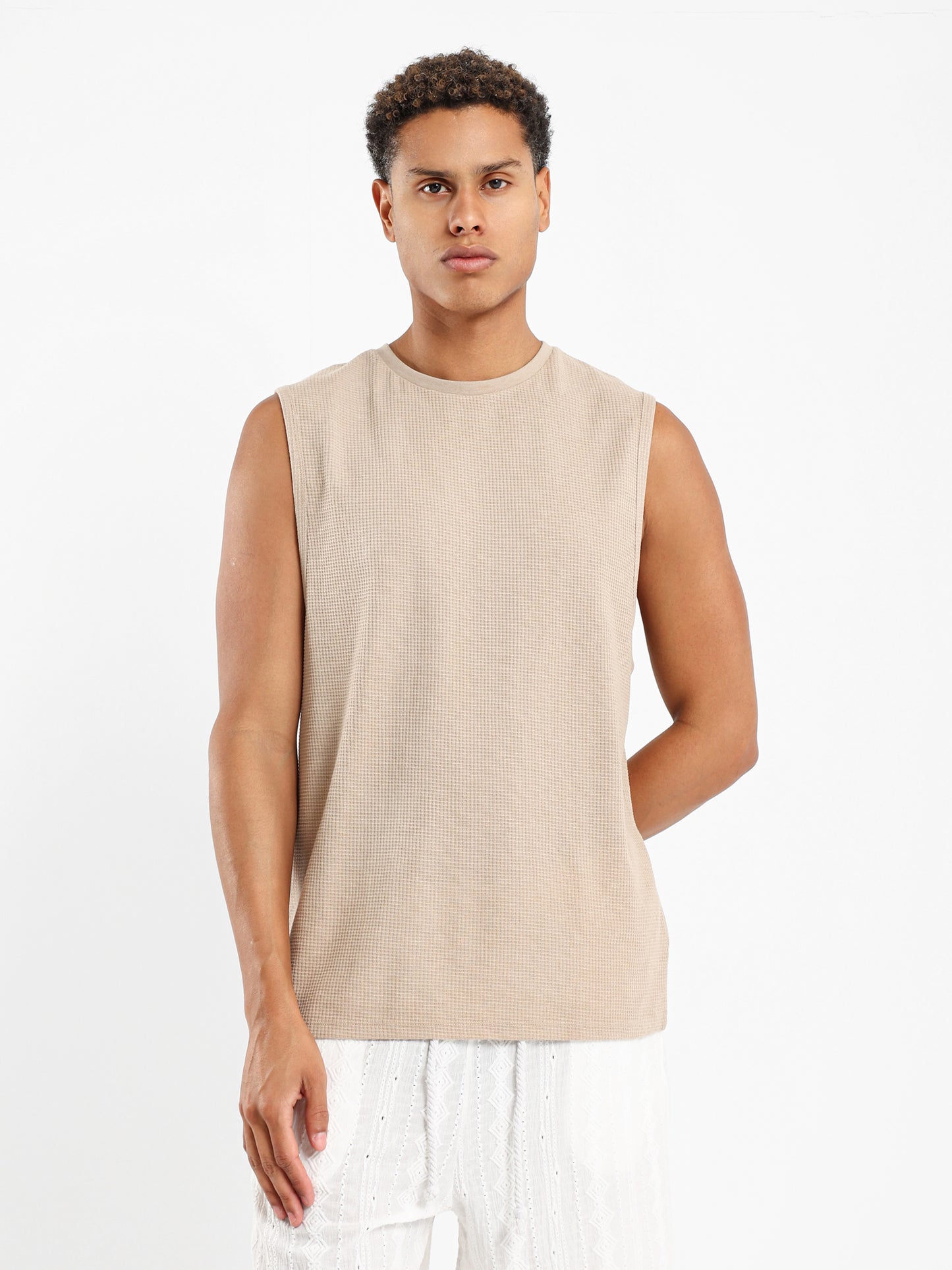 Waffle Textured Basic Shirt - Outlet
