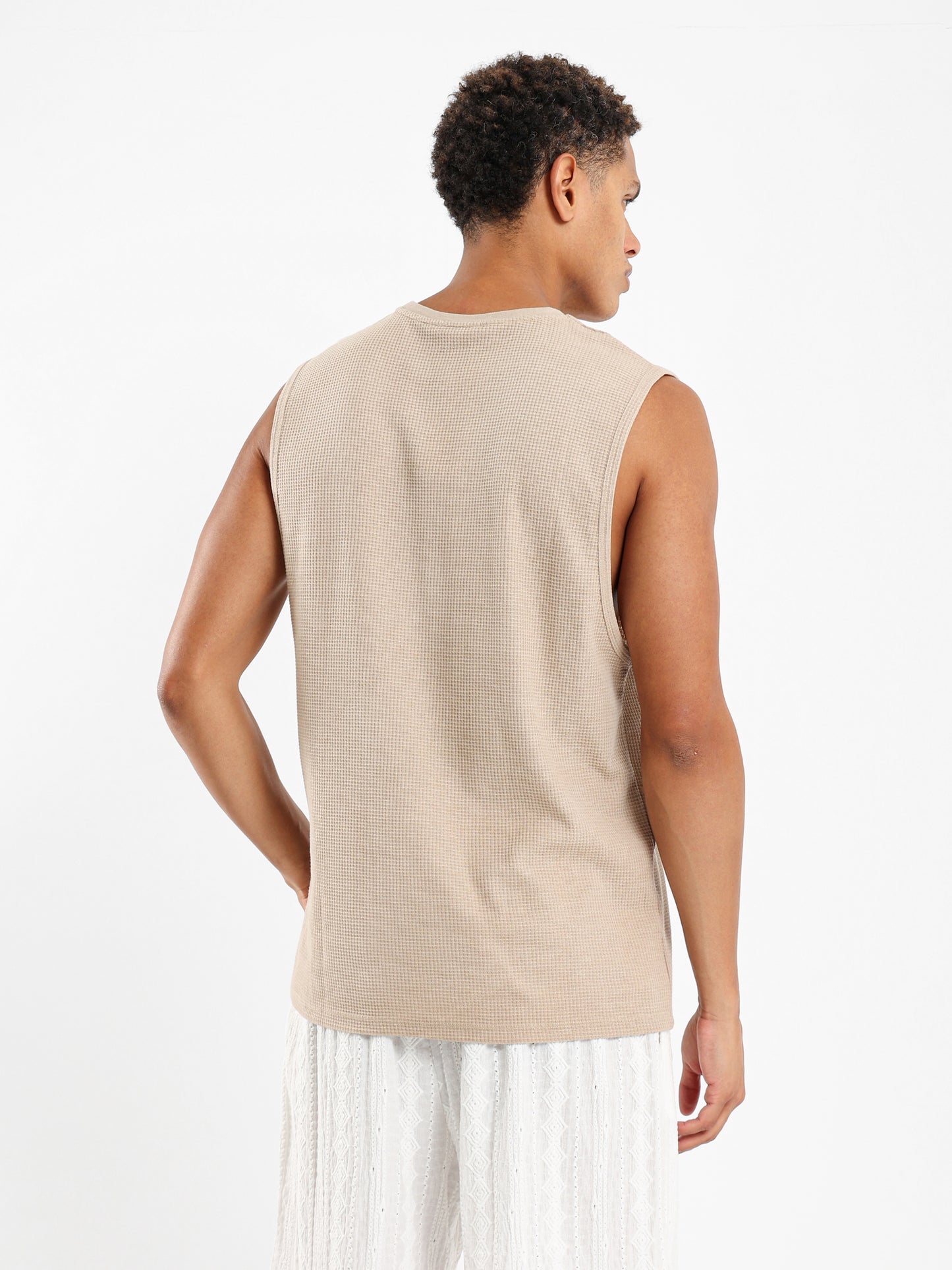 Waffle Textured Basic Shirt - Outlet