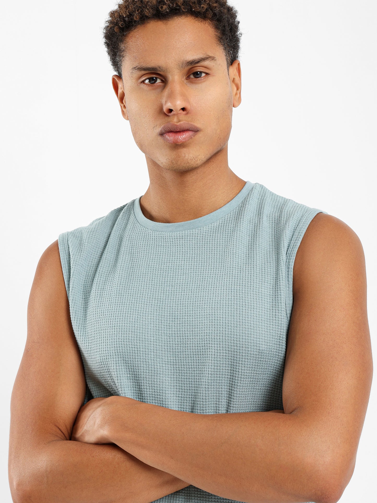 Waffle Textured Basic Shirt - Outlet