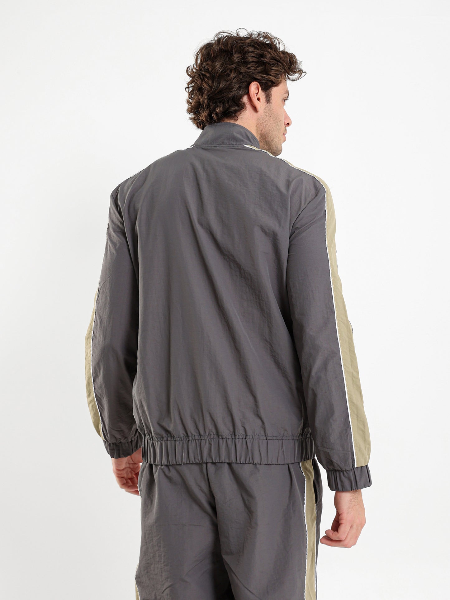 Contrast Panel Lightweight Hoodie