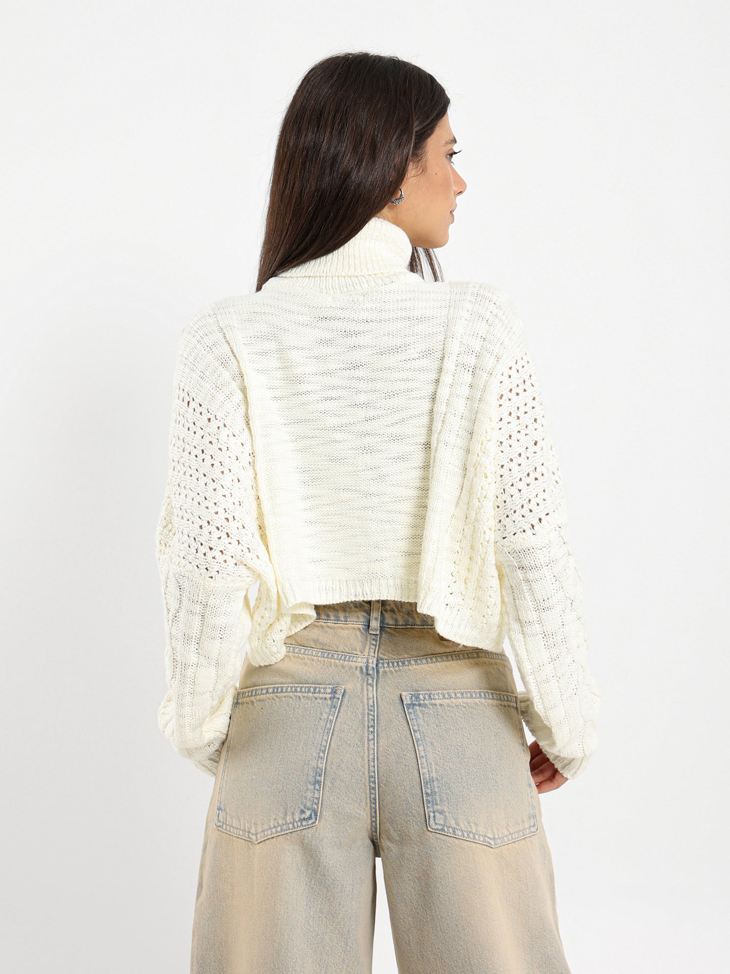 Slub Cropped Pullover