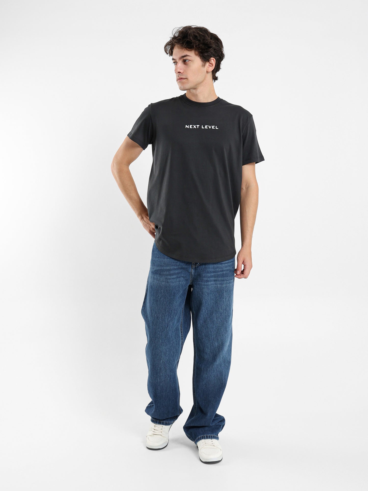Next Level Front Print T-Shirt with Round Hem