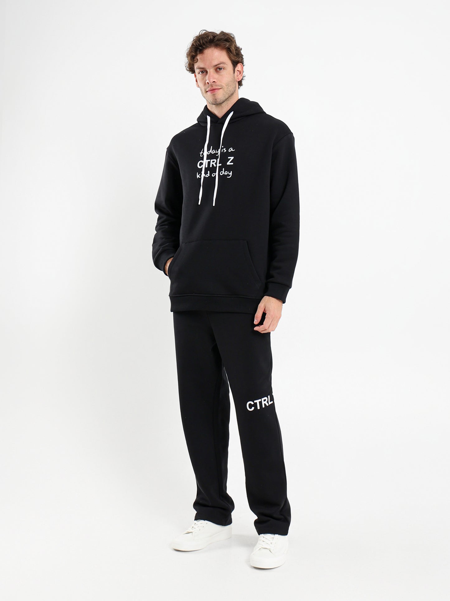 Control Z Kind of Day Print Hoodie