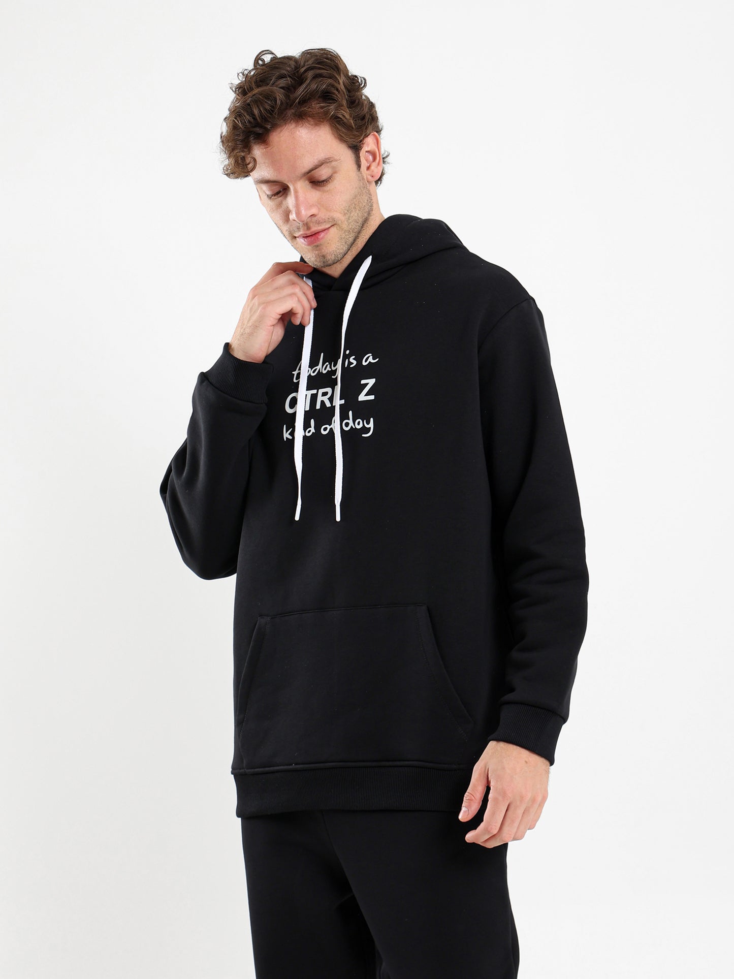 Control Z Kind of Day Print Hoodie