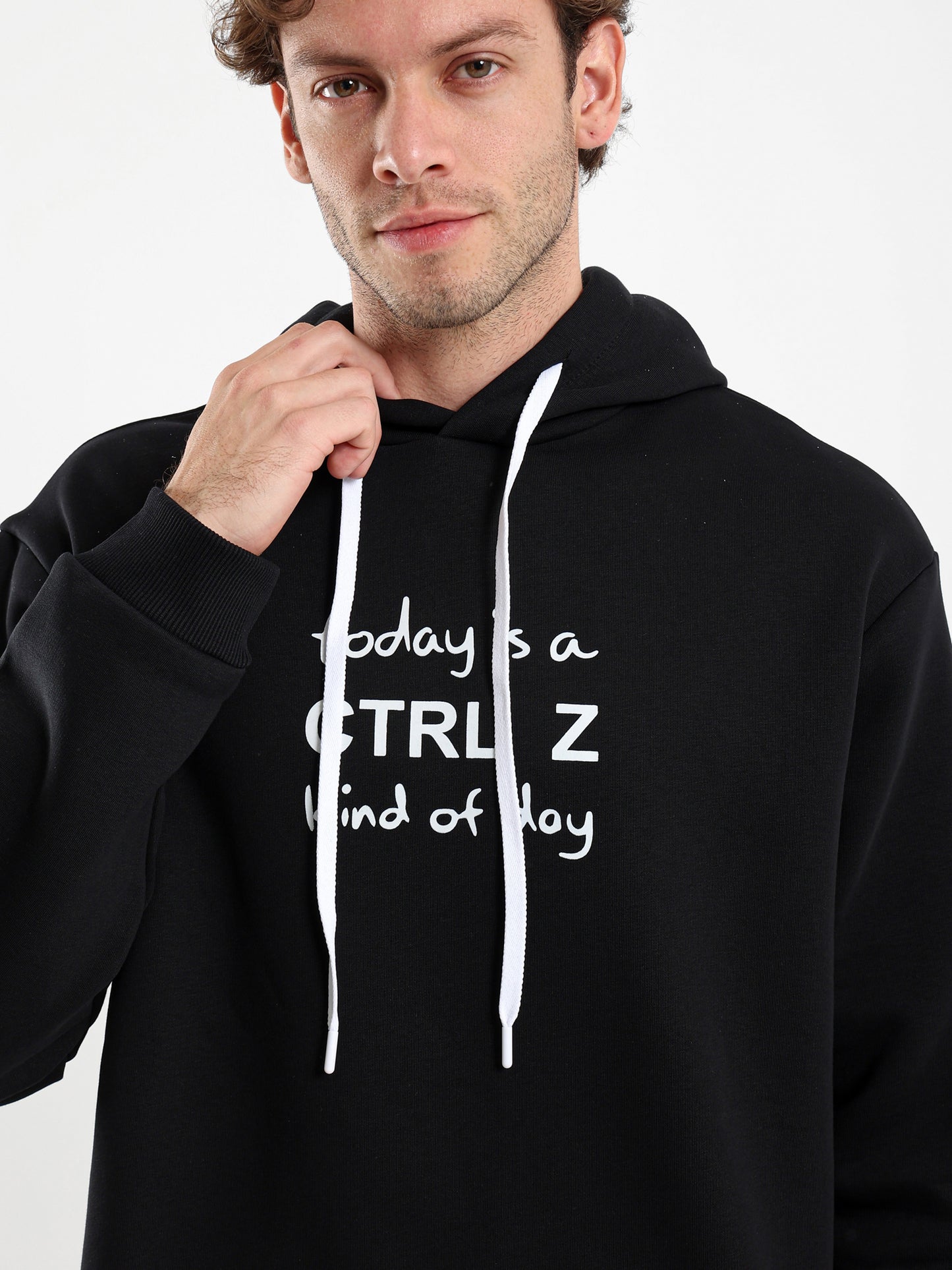 Control Z Kind of Day Print Hoodie