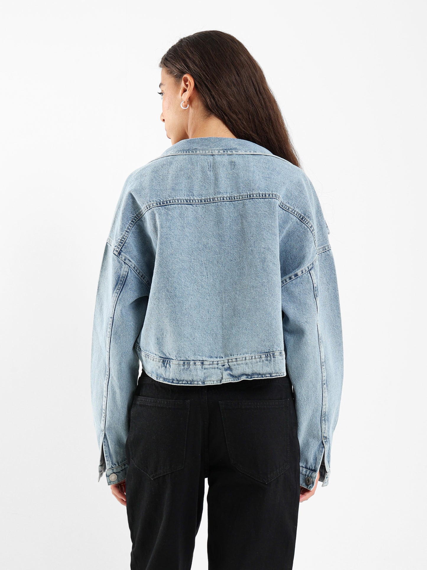 Loose Denim Bolero Jacket