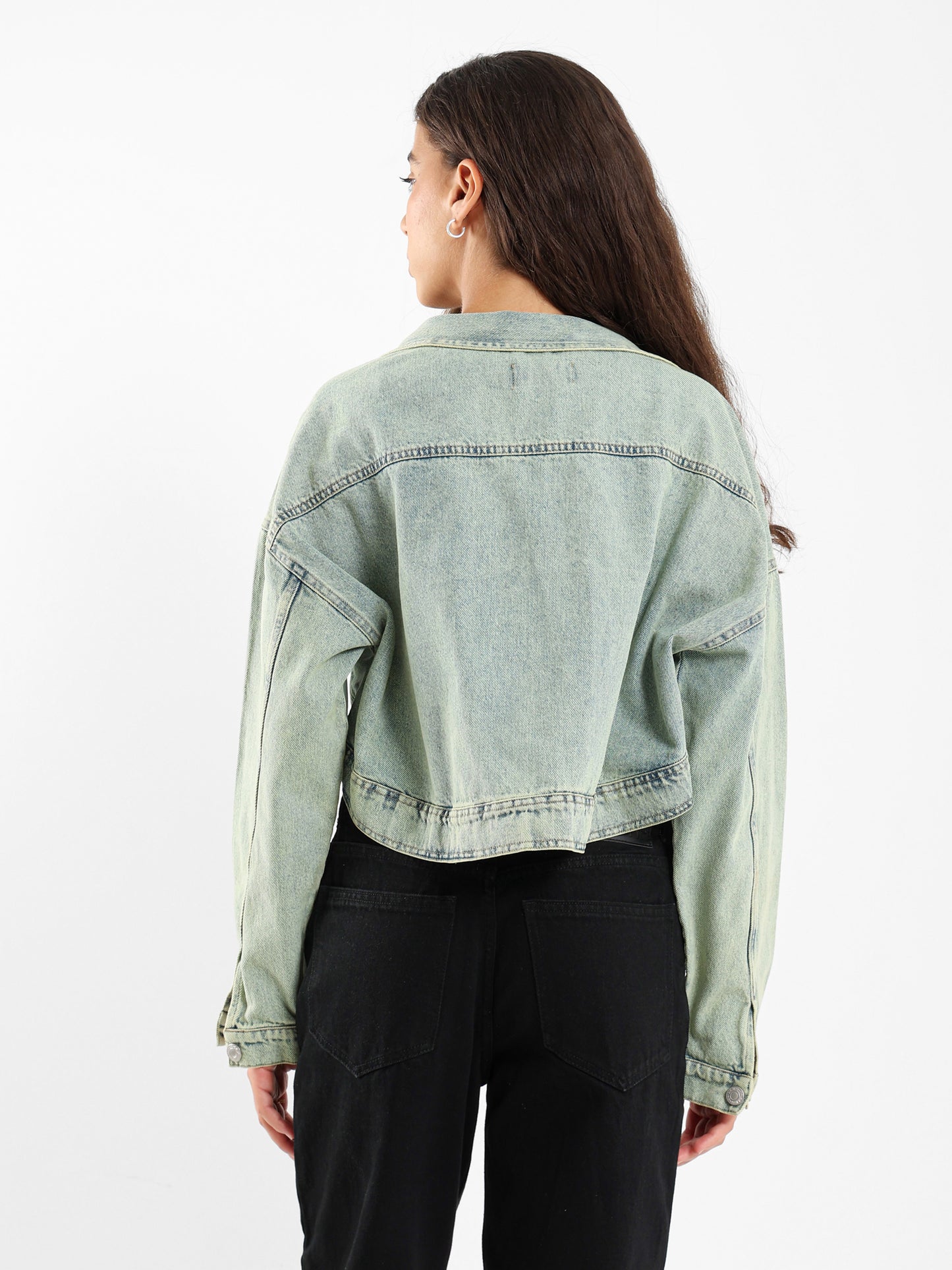 Loose Denim Bolero Jacket