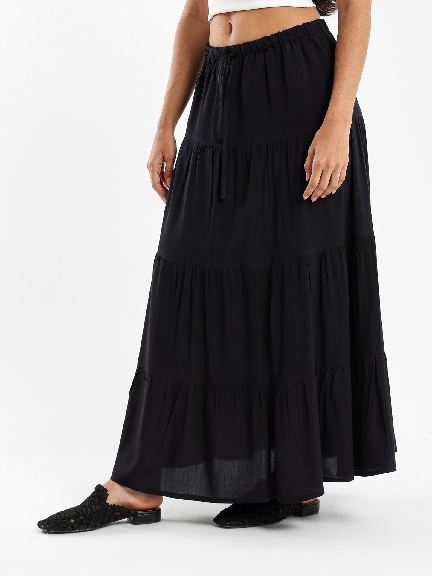 Tiered Maxi Skirt