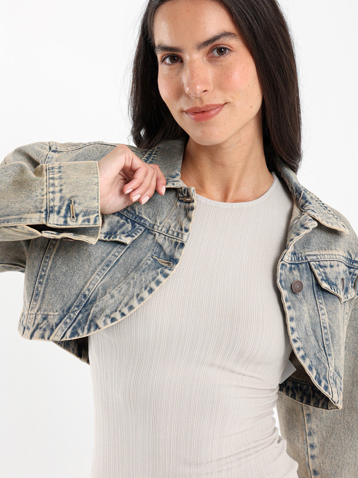 Cropped Denim Jacket