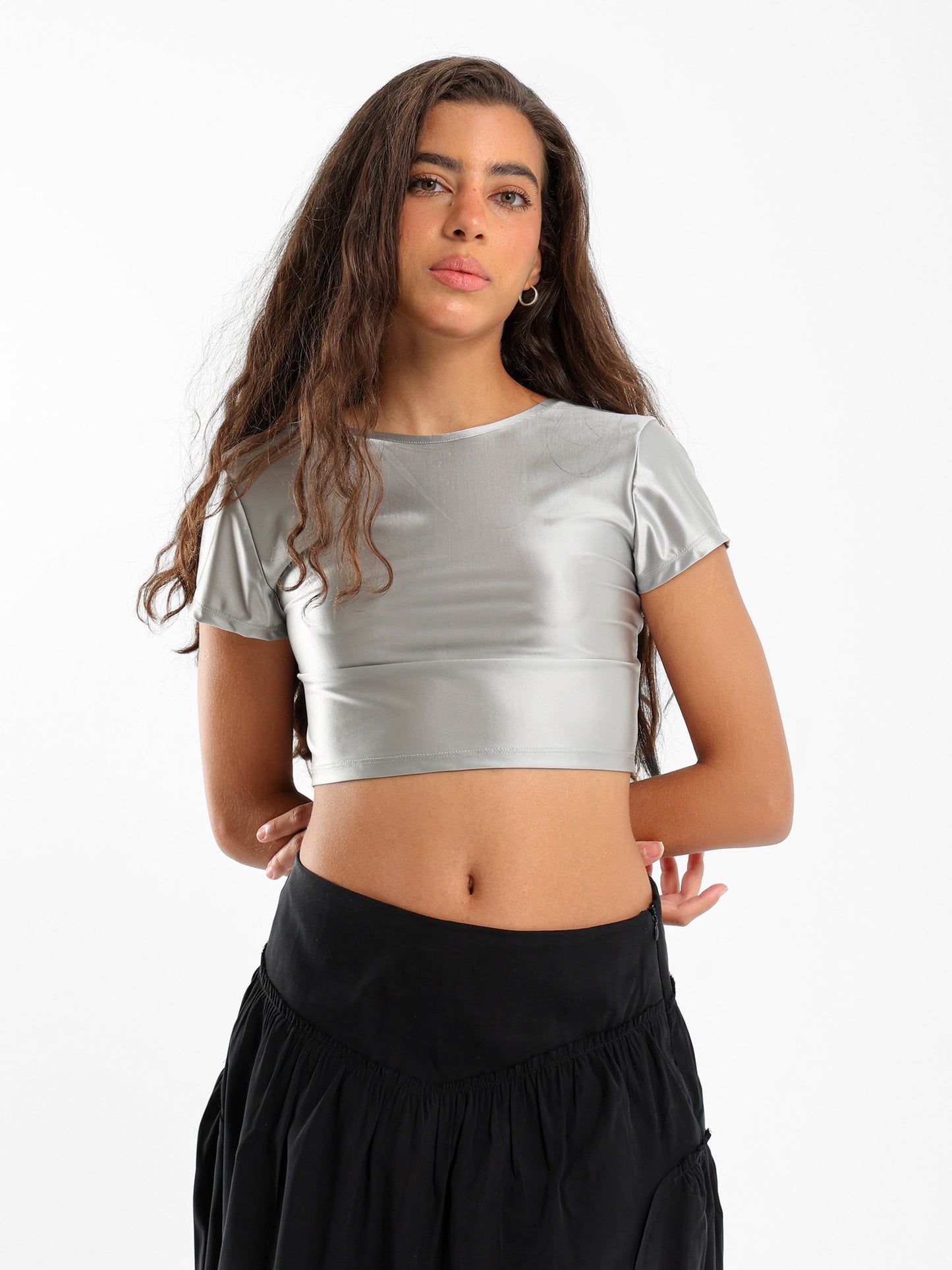 Backless Satin Top