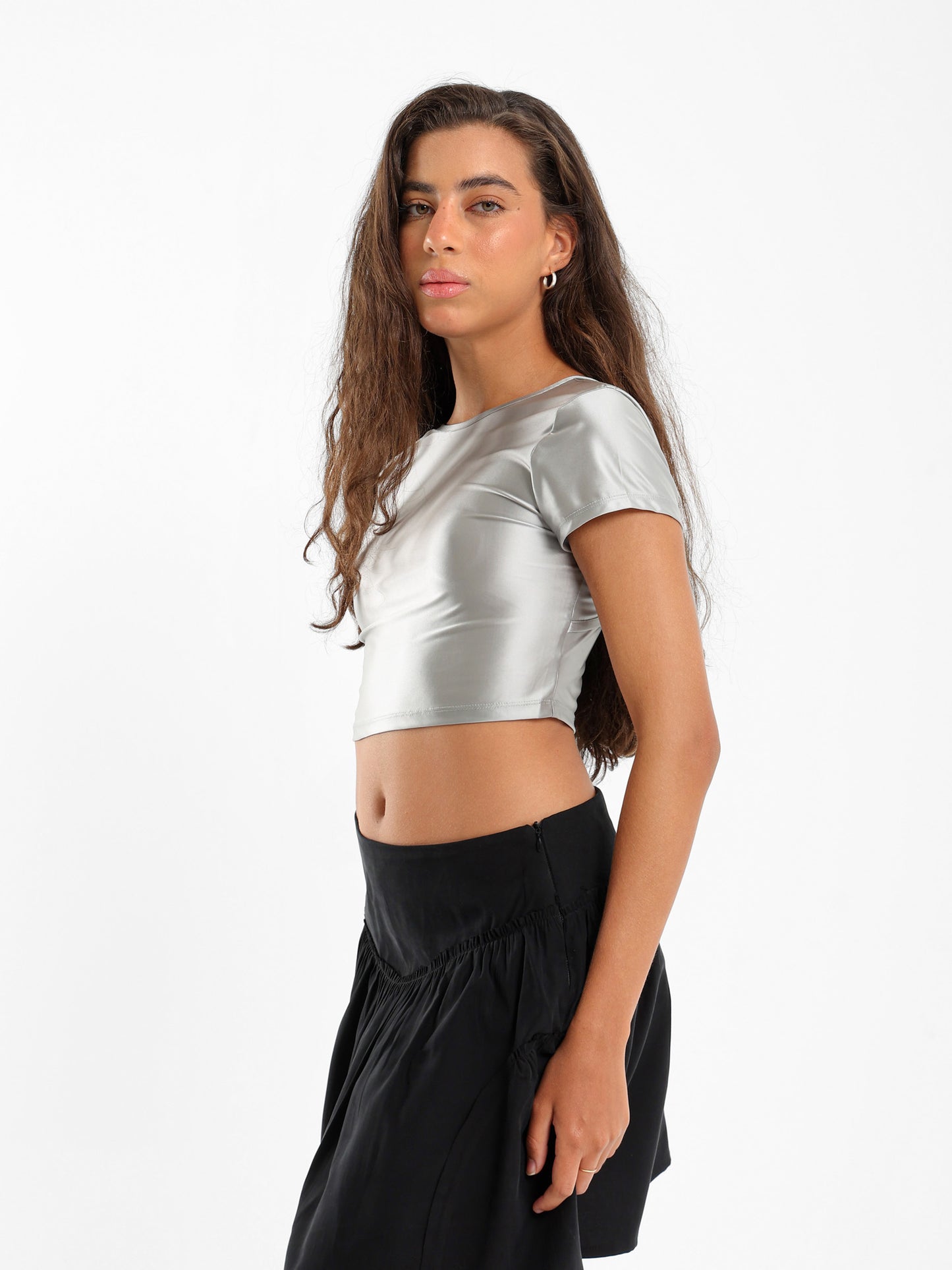 Backless Satin Top