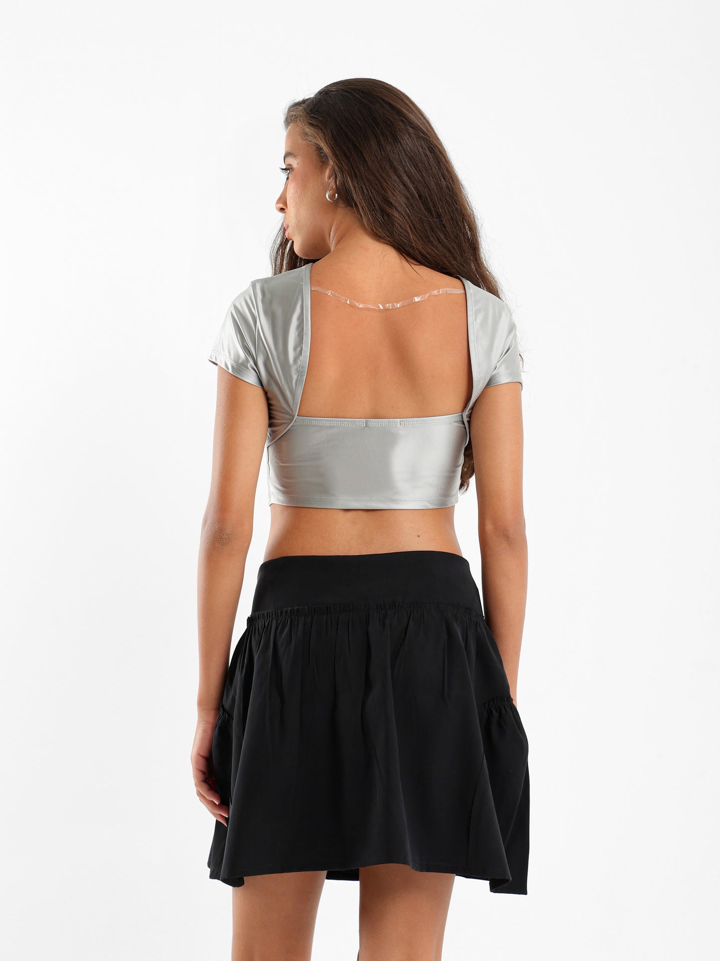 Backless Satin Top