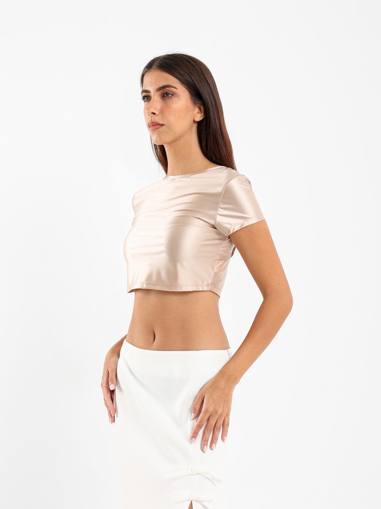 Backless Satin Top