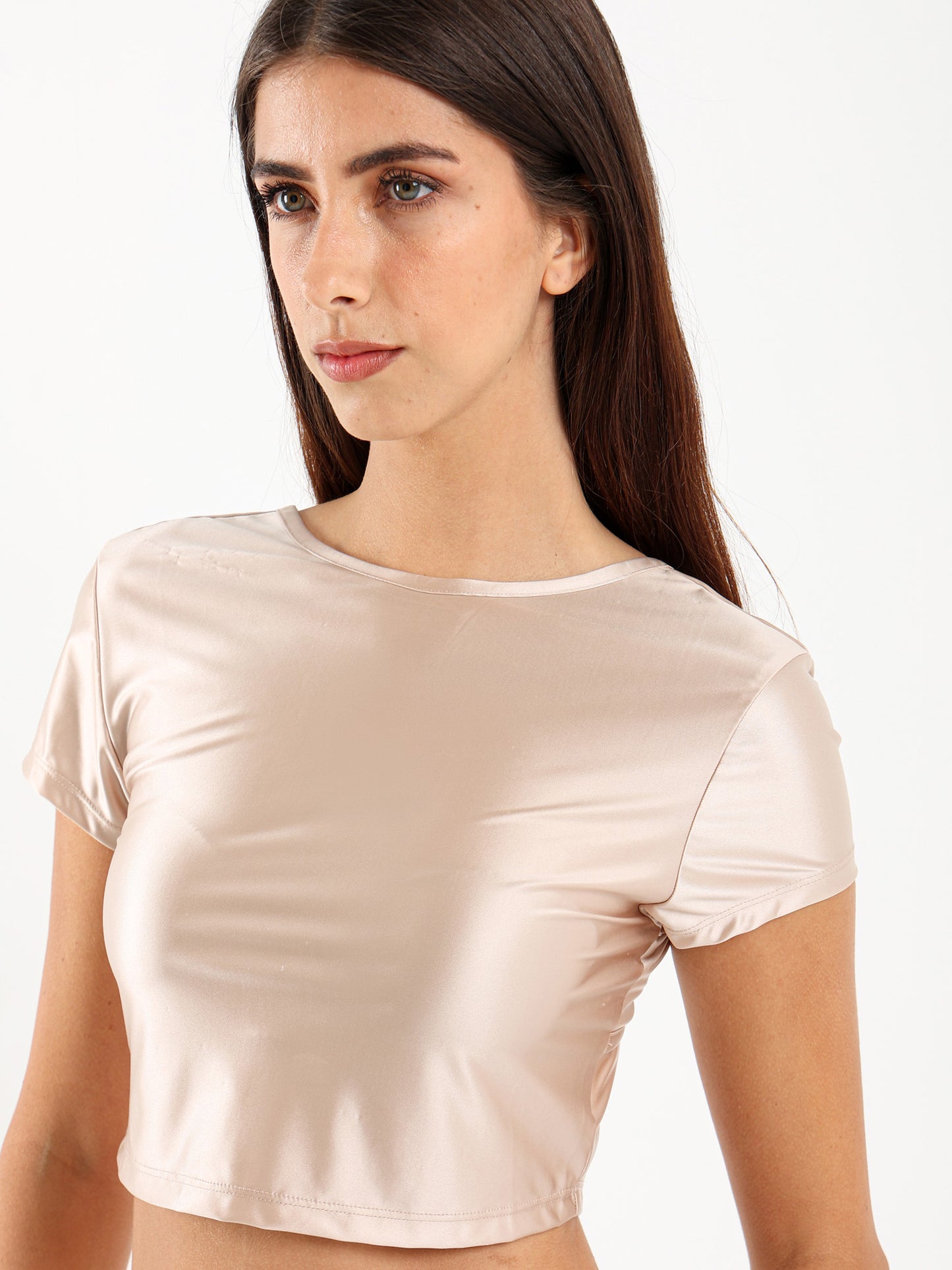Backless Satin Top