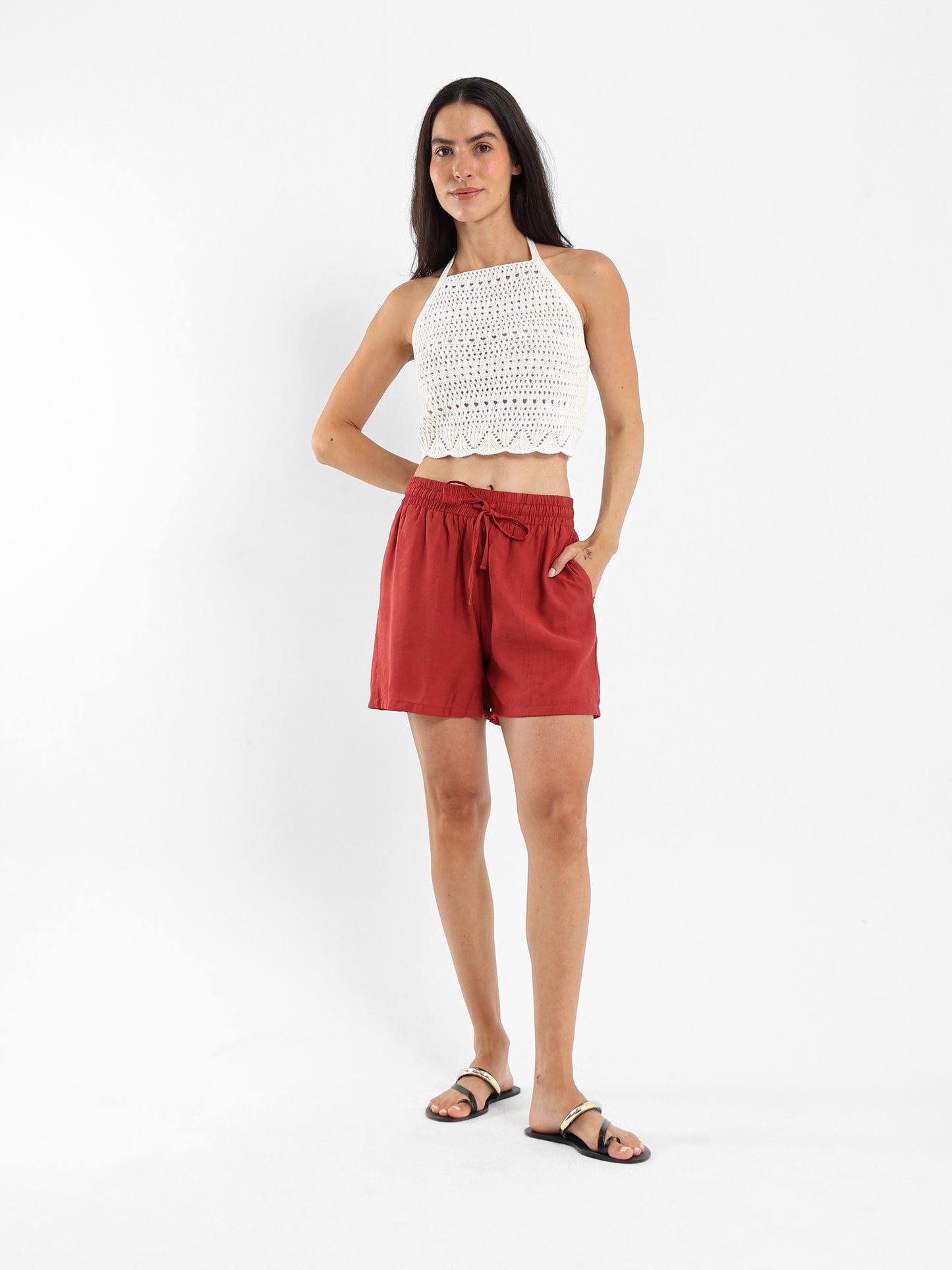 Halter Neck Crochet Top