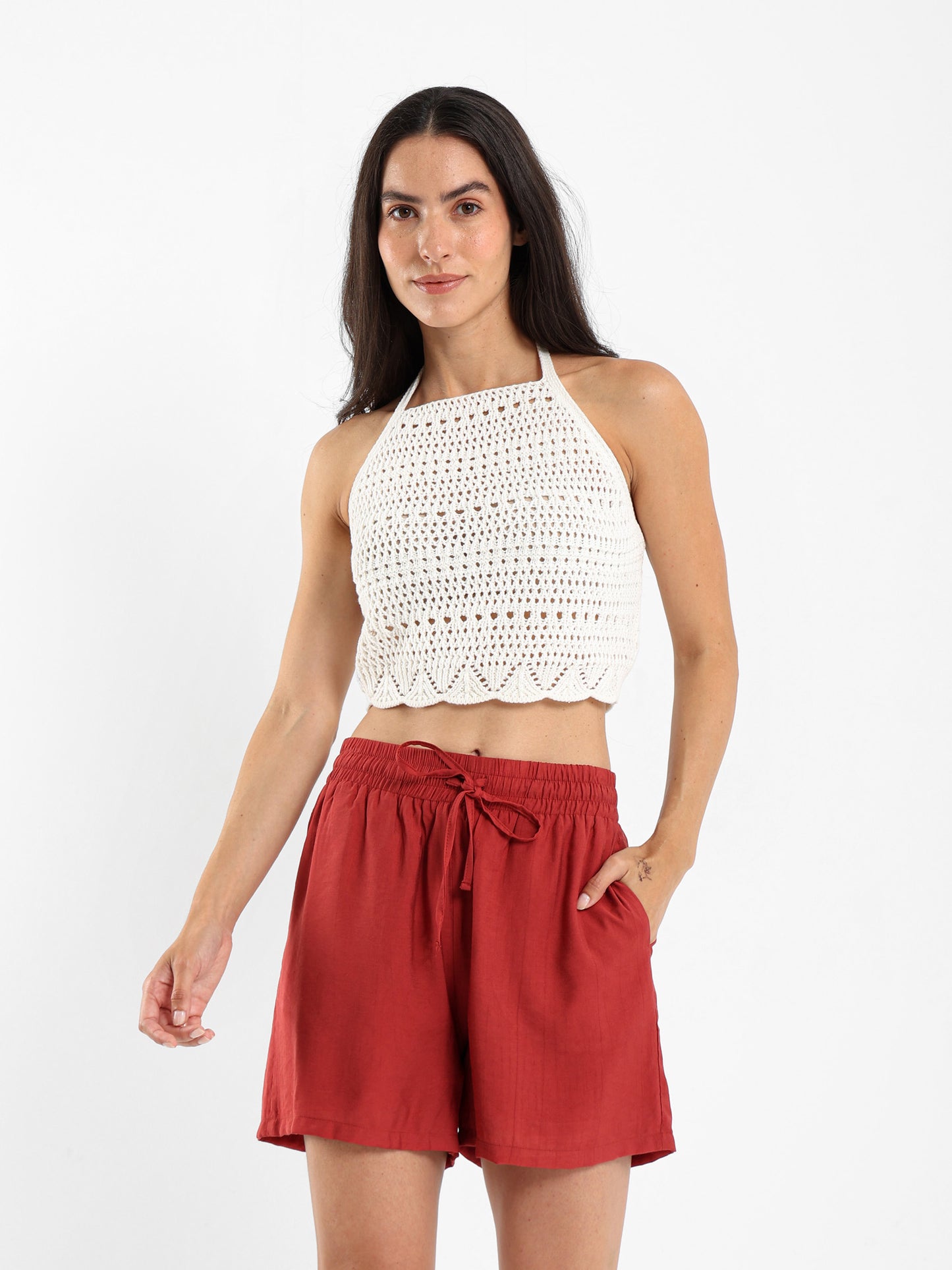 Halter Neck Crochet Top