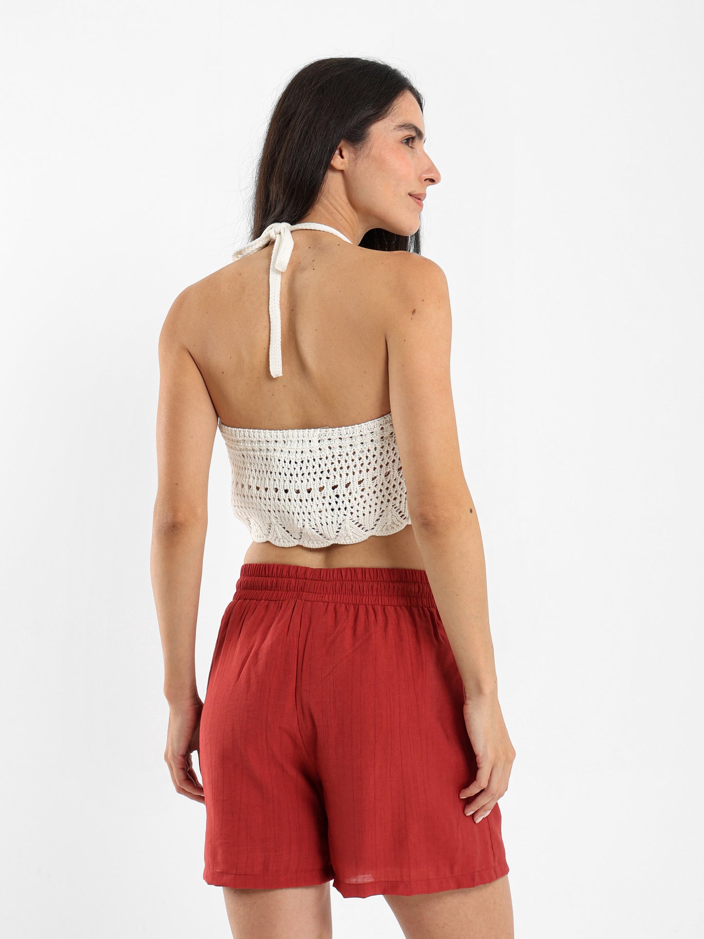 Halter Neck Crochet Top