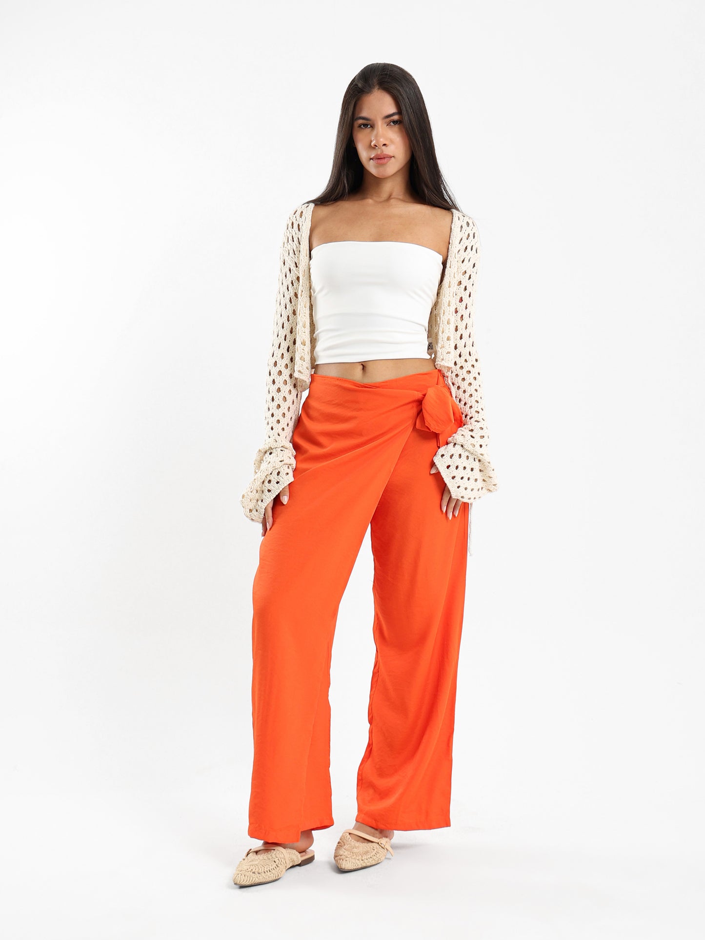 Front Tie Knit Bolero