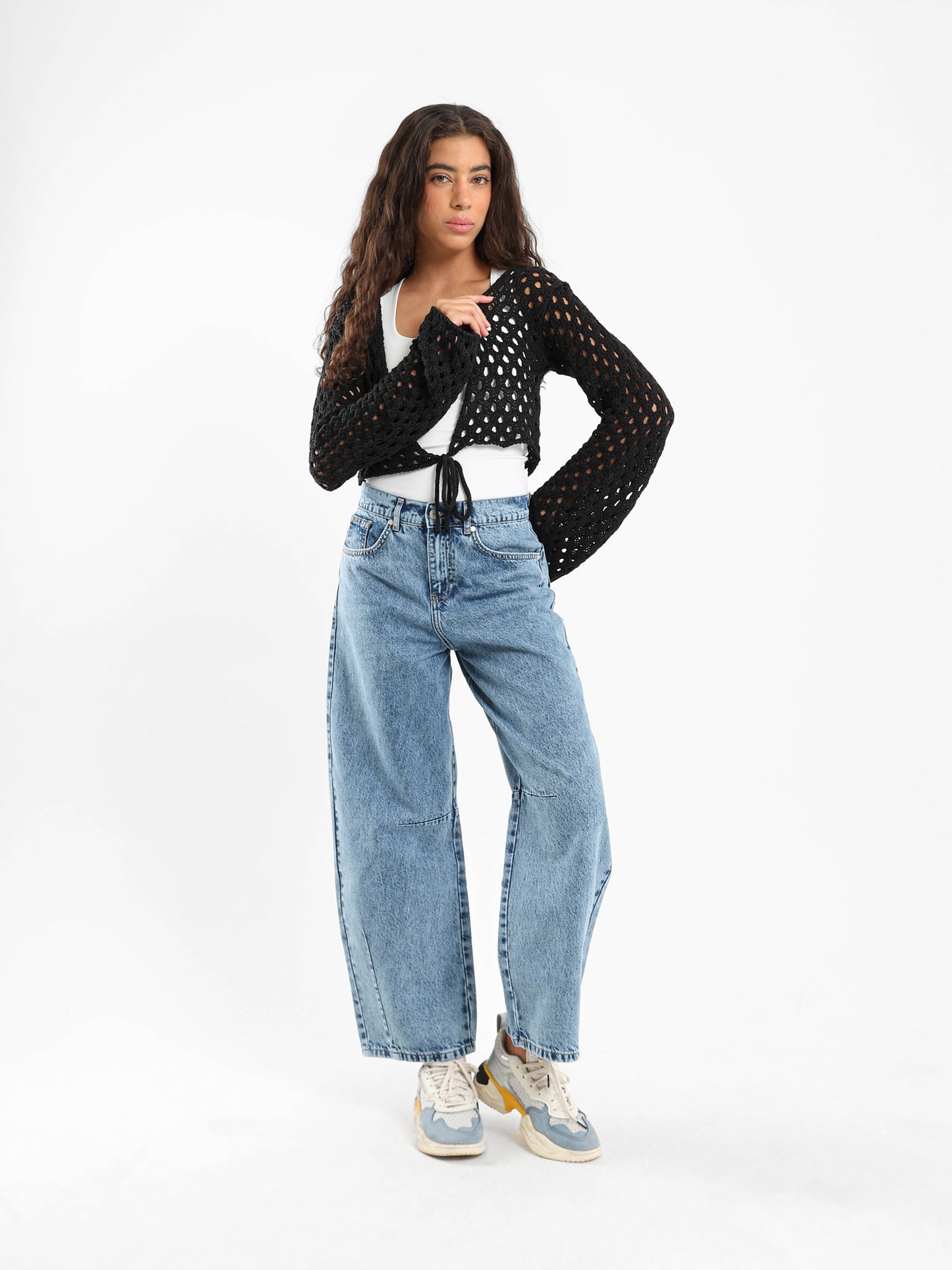 Front Tie Knit Bolero