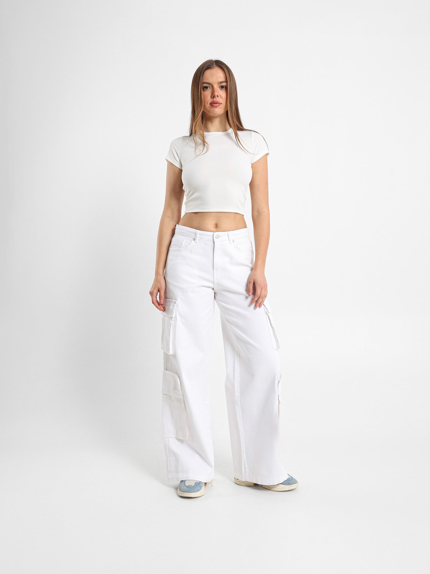 Extreme Wide Leg Cargo Jeans