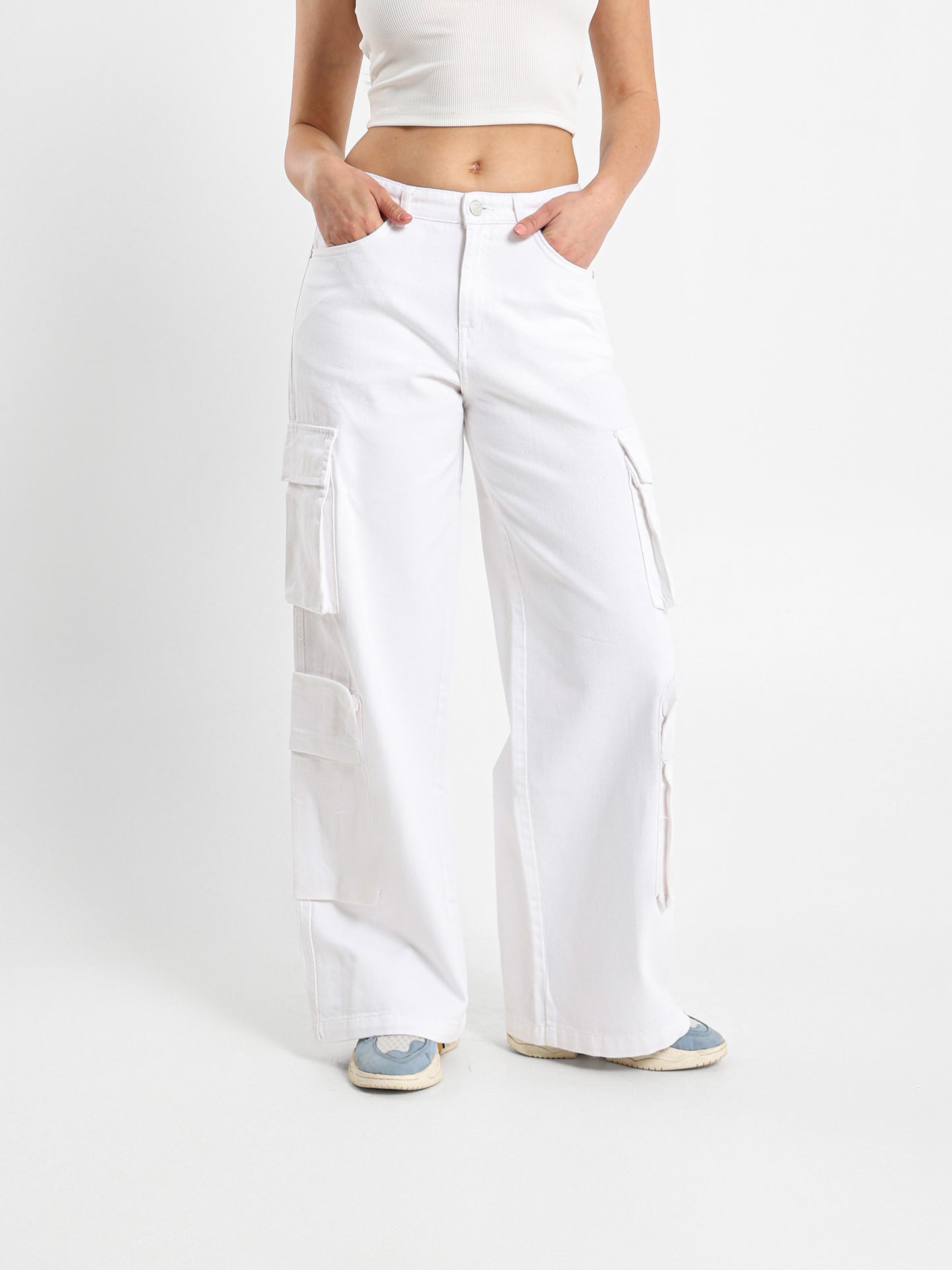 Extreme Wide Leg Cargo Jeans