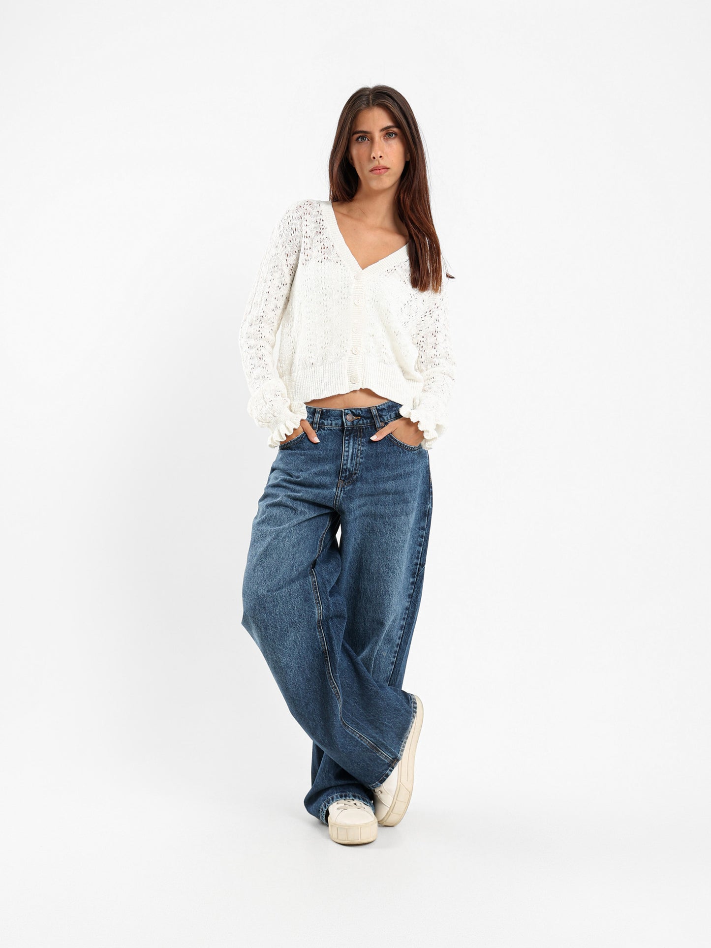 V-neck Knitted Cardigan