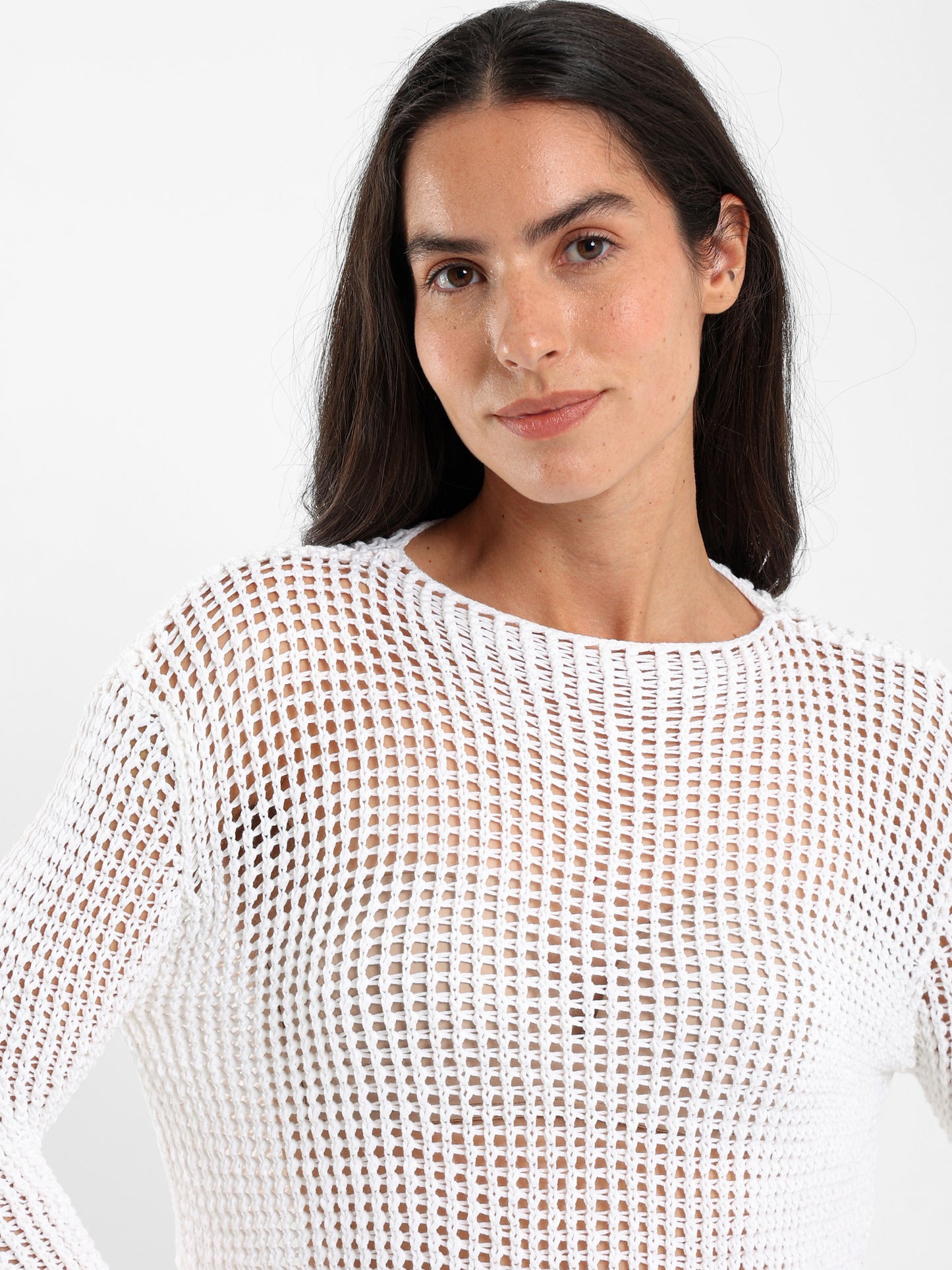 Loose Long-Sleeve Tricot Top