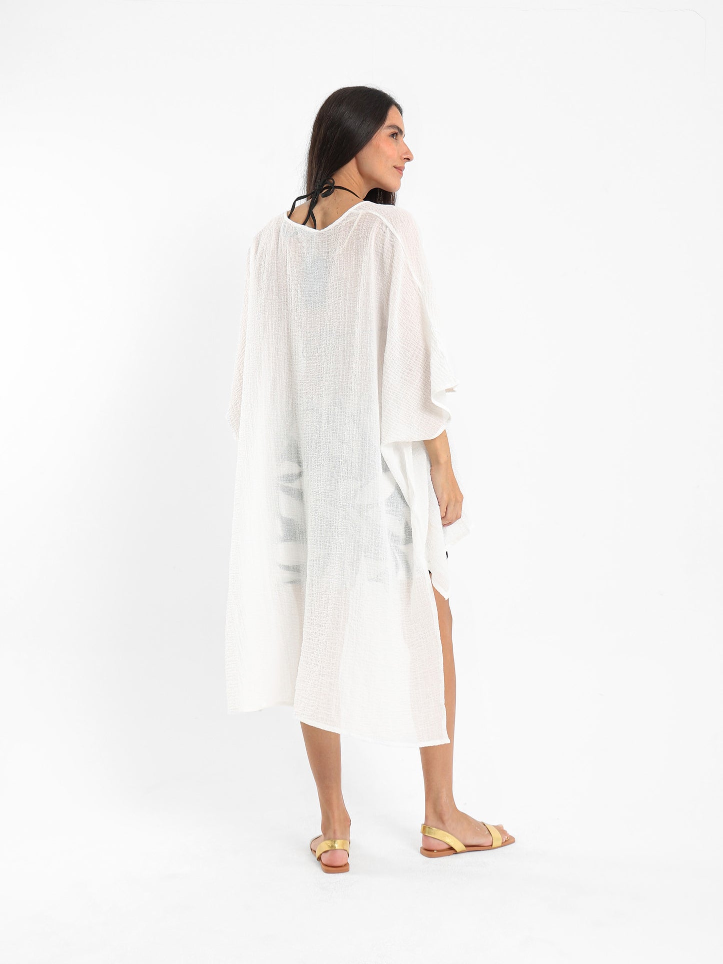 Long Textured Kimono Jacket