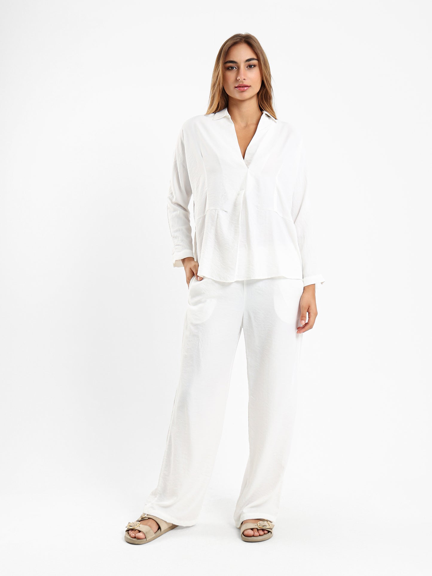 Front Pleated Blouse