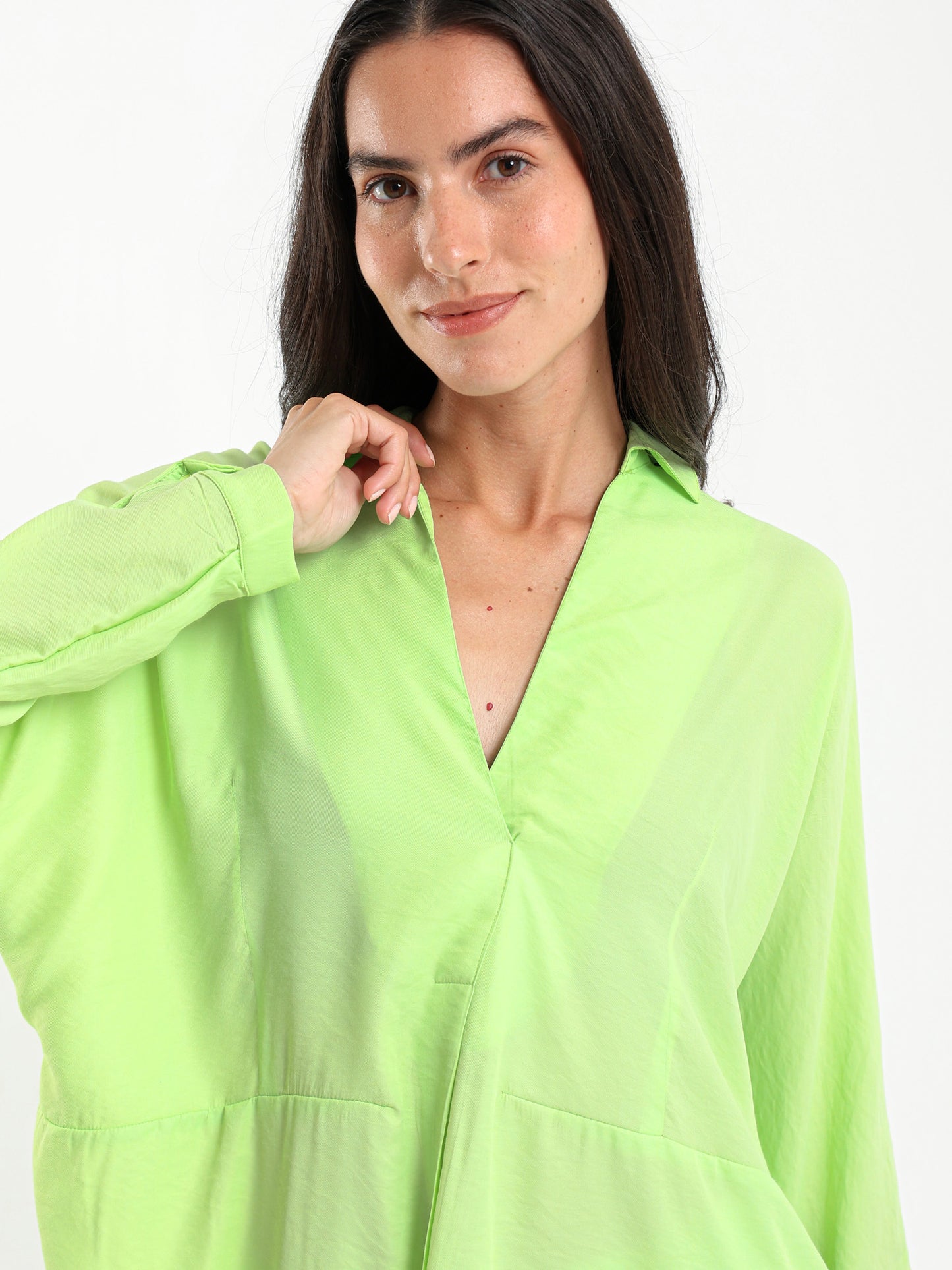 Front Pleated Blouse