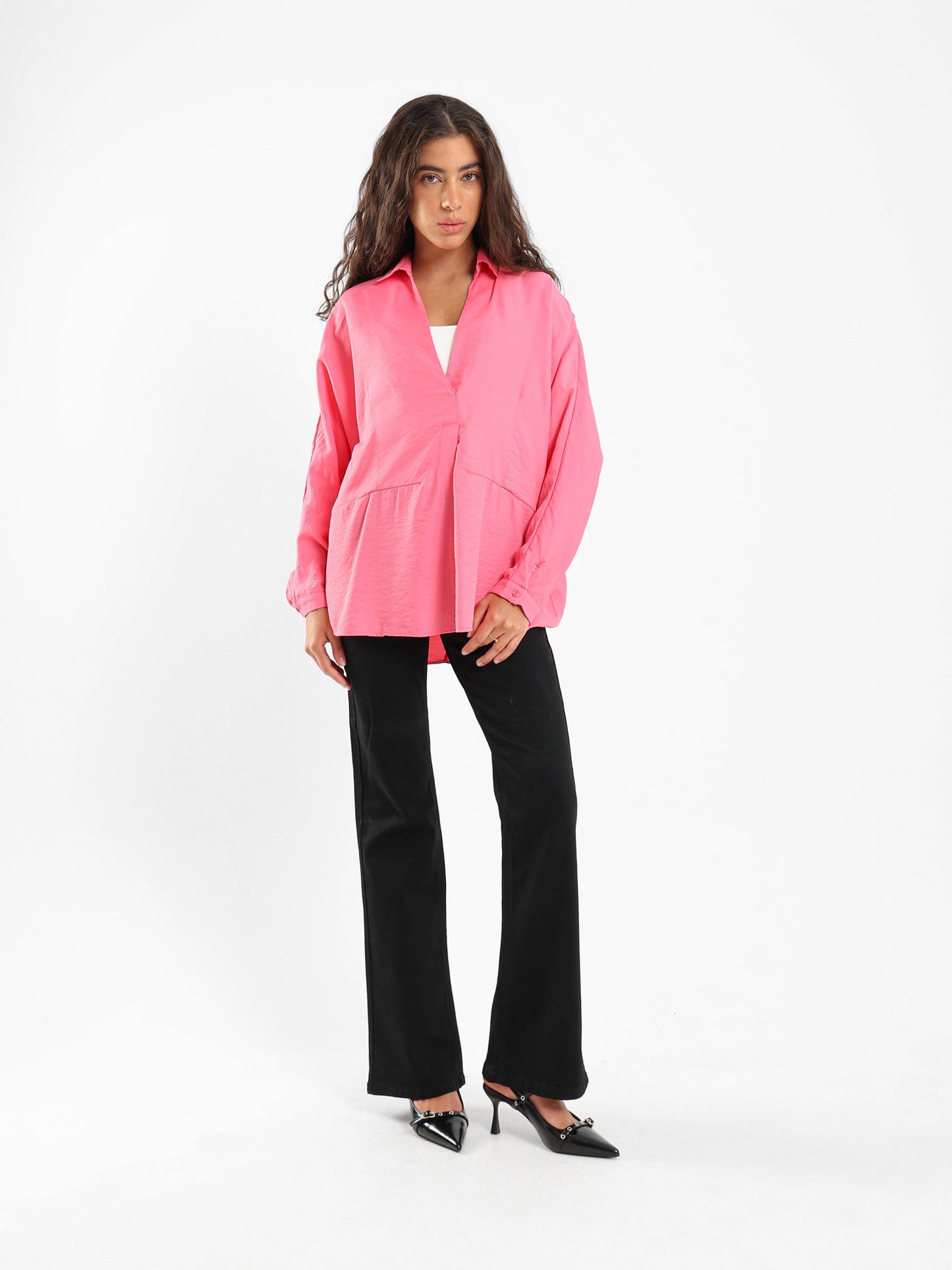 Front Pleated Blouse