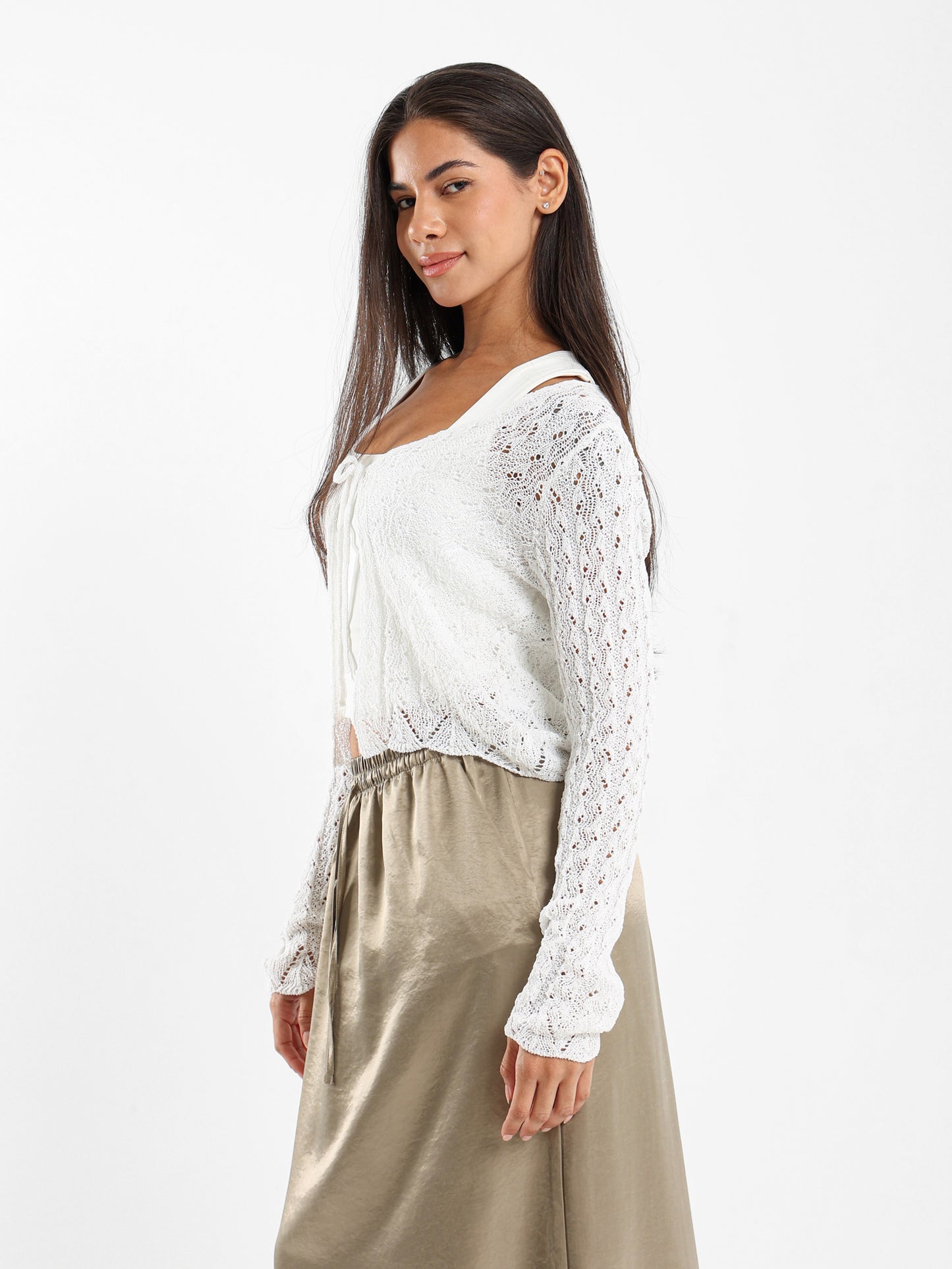 Front-Tie Cardigan