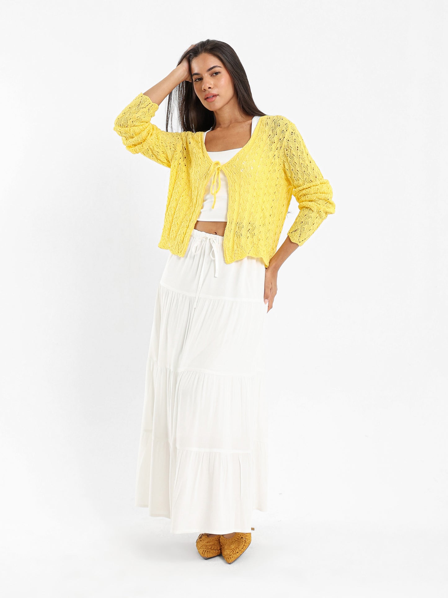 Front-Tie Cardigan
