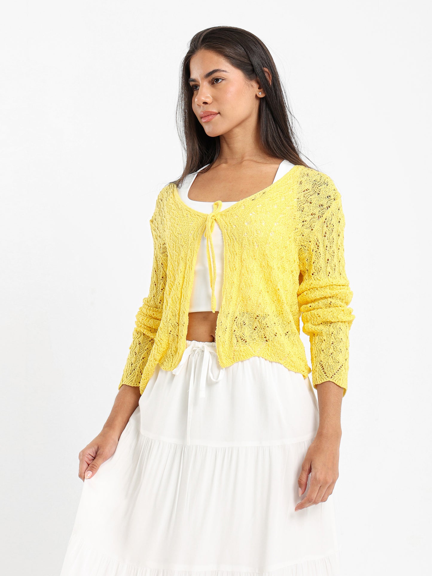 Front-Tie Cardigan