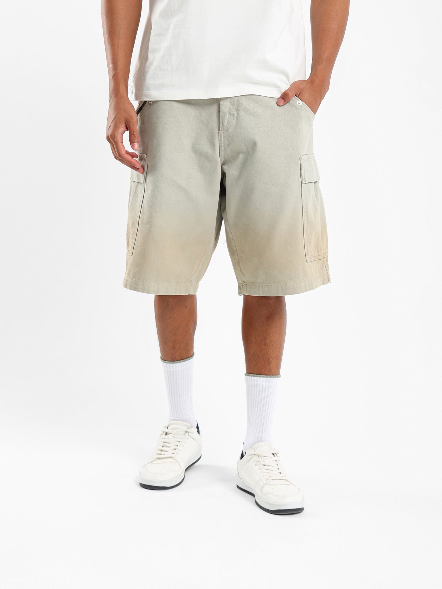 Cargo Denim Shorts