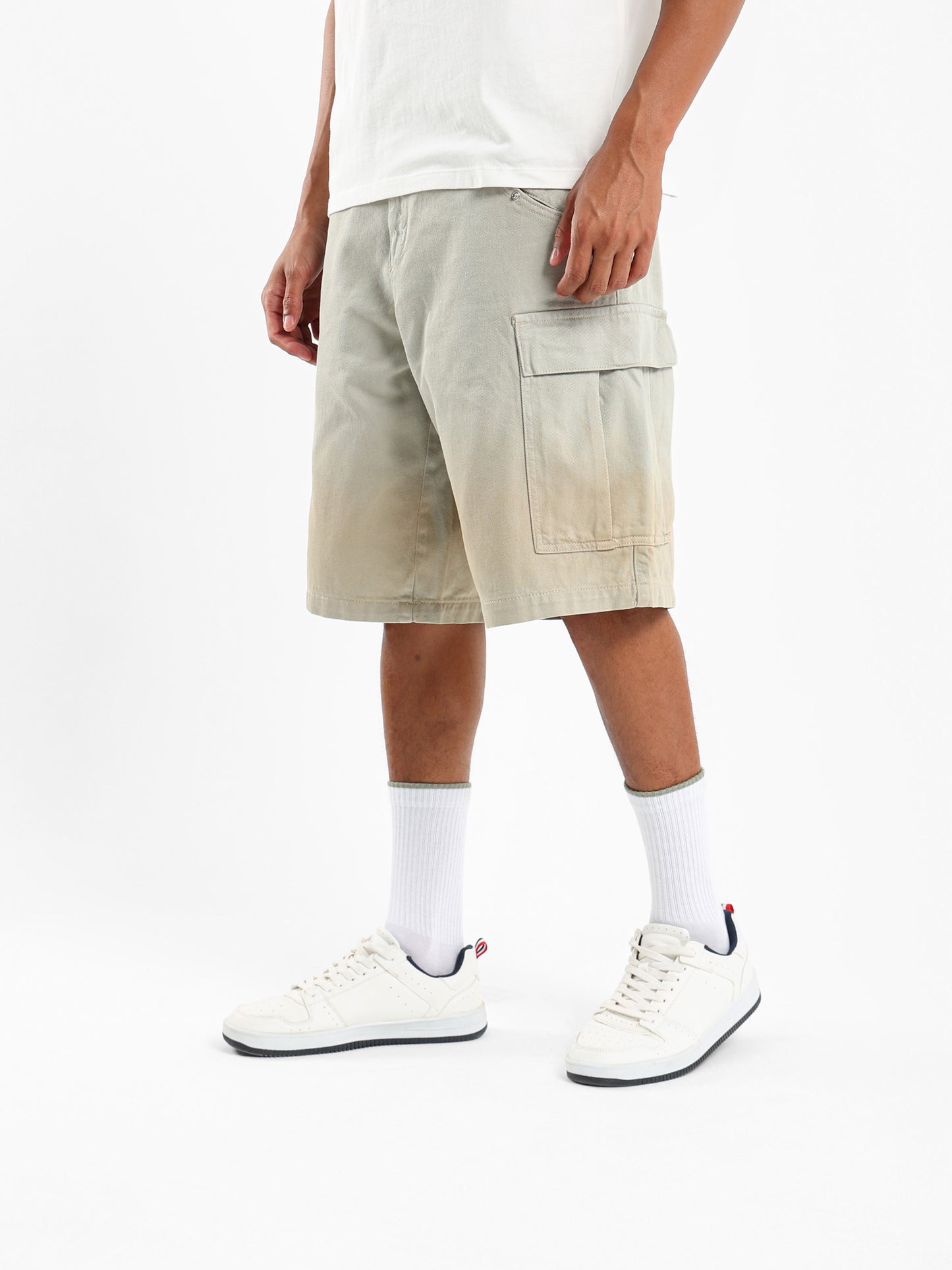 Cargo Denim Shorts