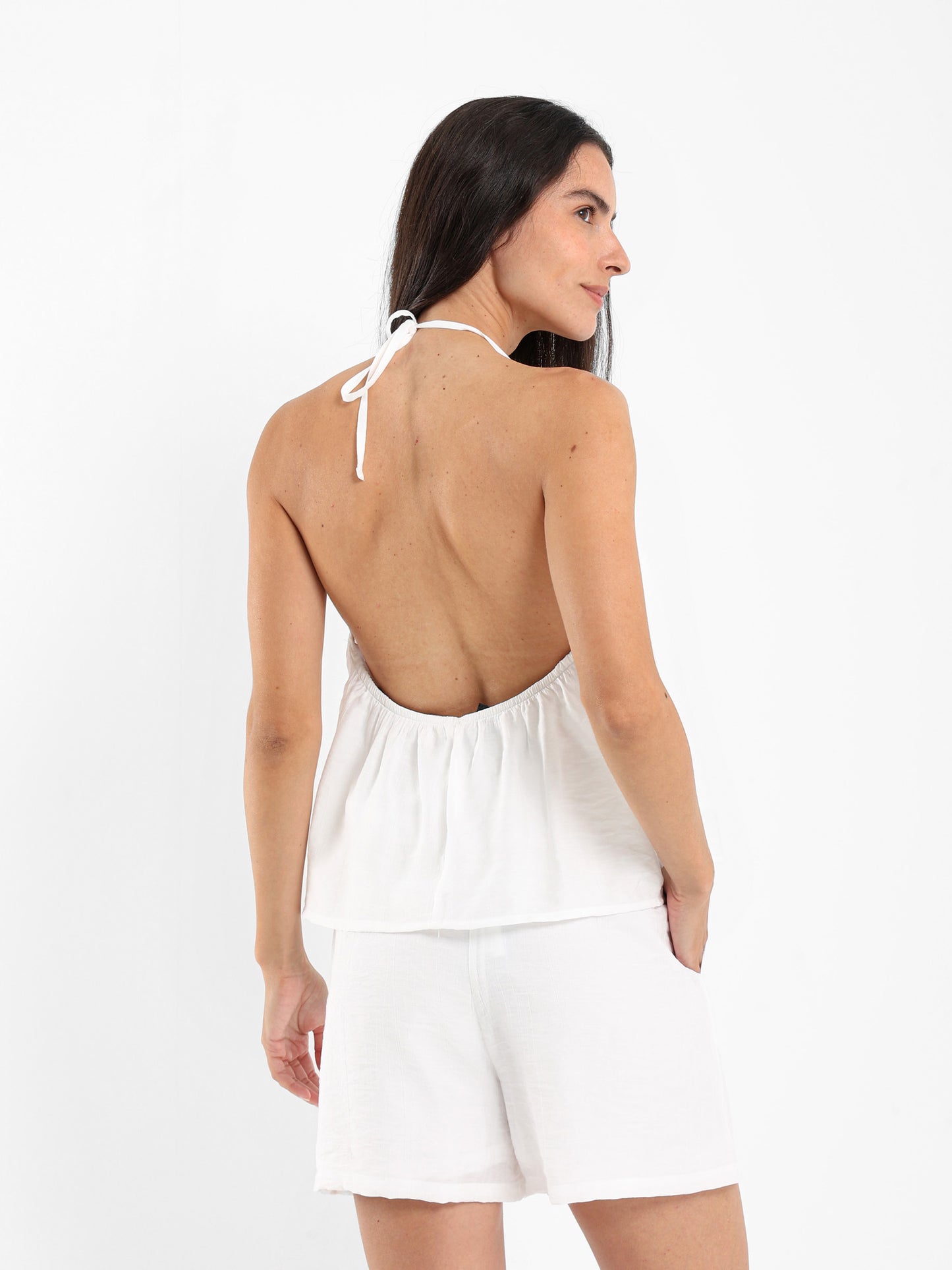 Puffy Backless Top