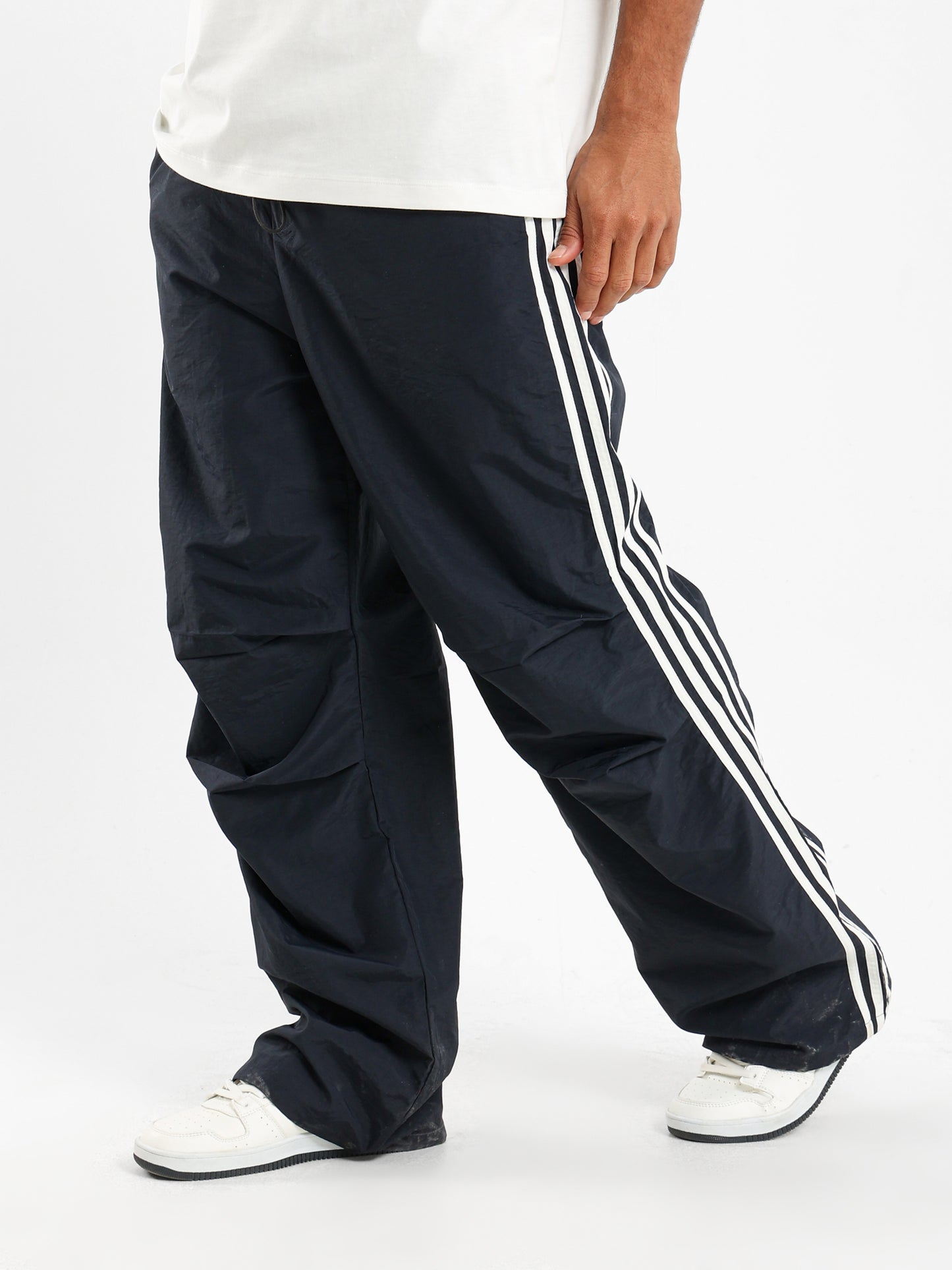 Woven Pants With Side Stripes