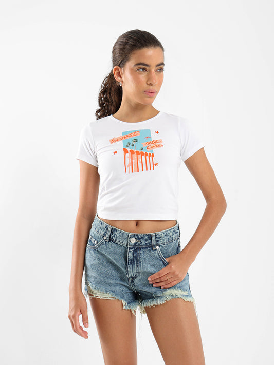 Self-Care Burnout Baby Tee