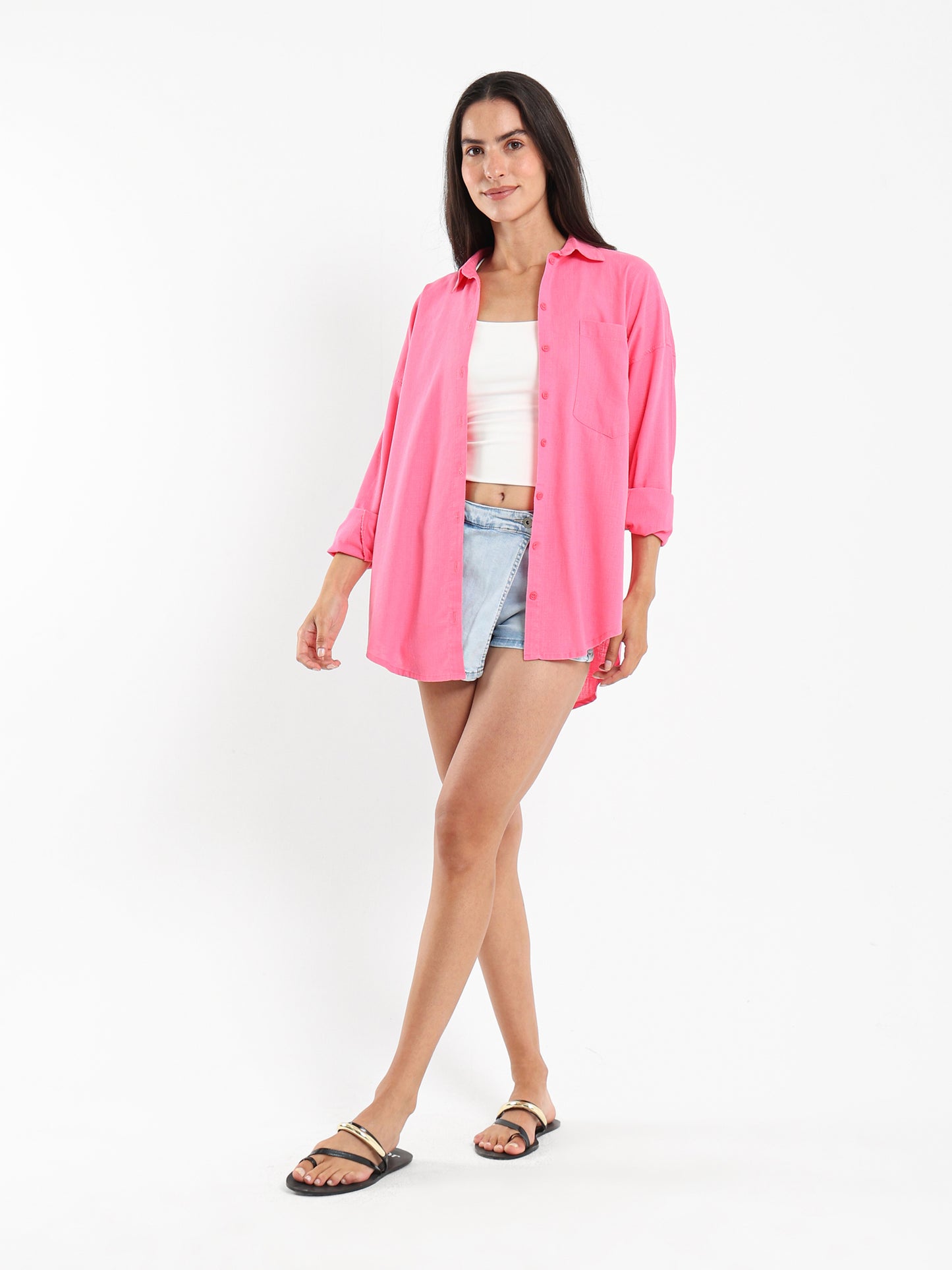 Oversized Linen Shirt