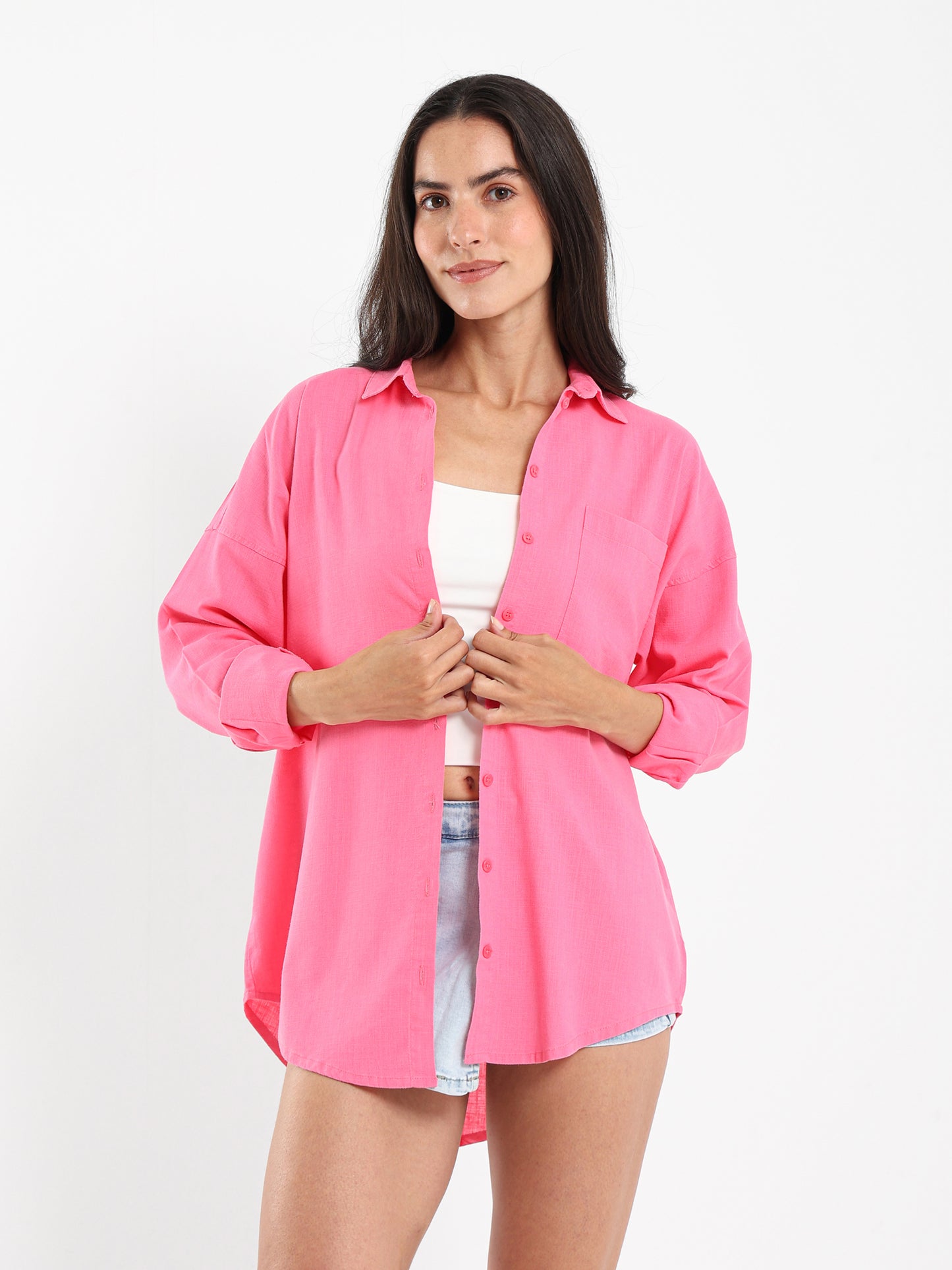 Oversized Linen Shirt