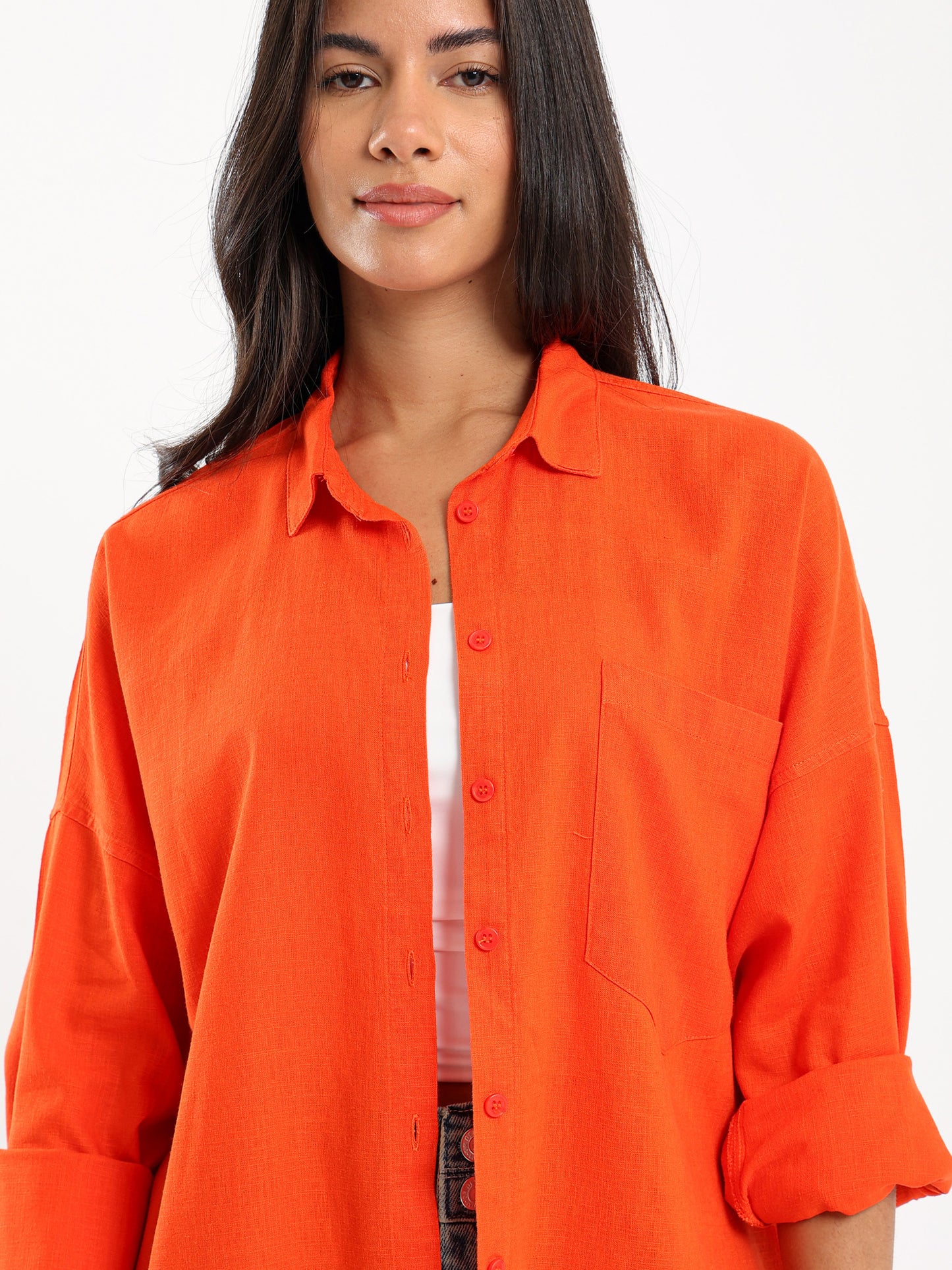 Oversized Linen Shirt
