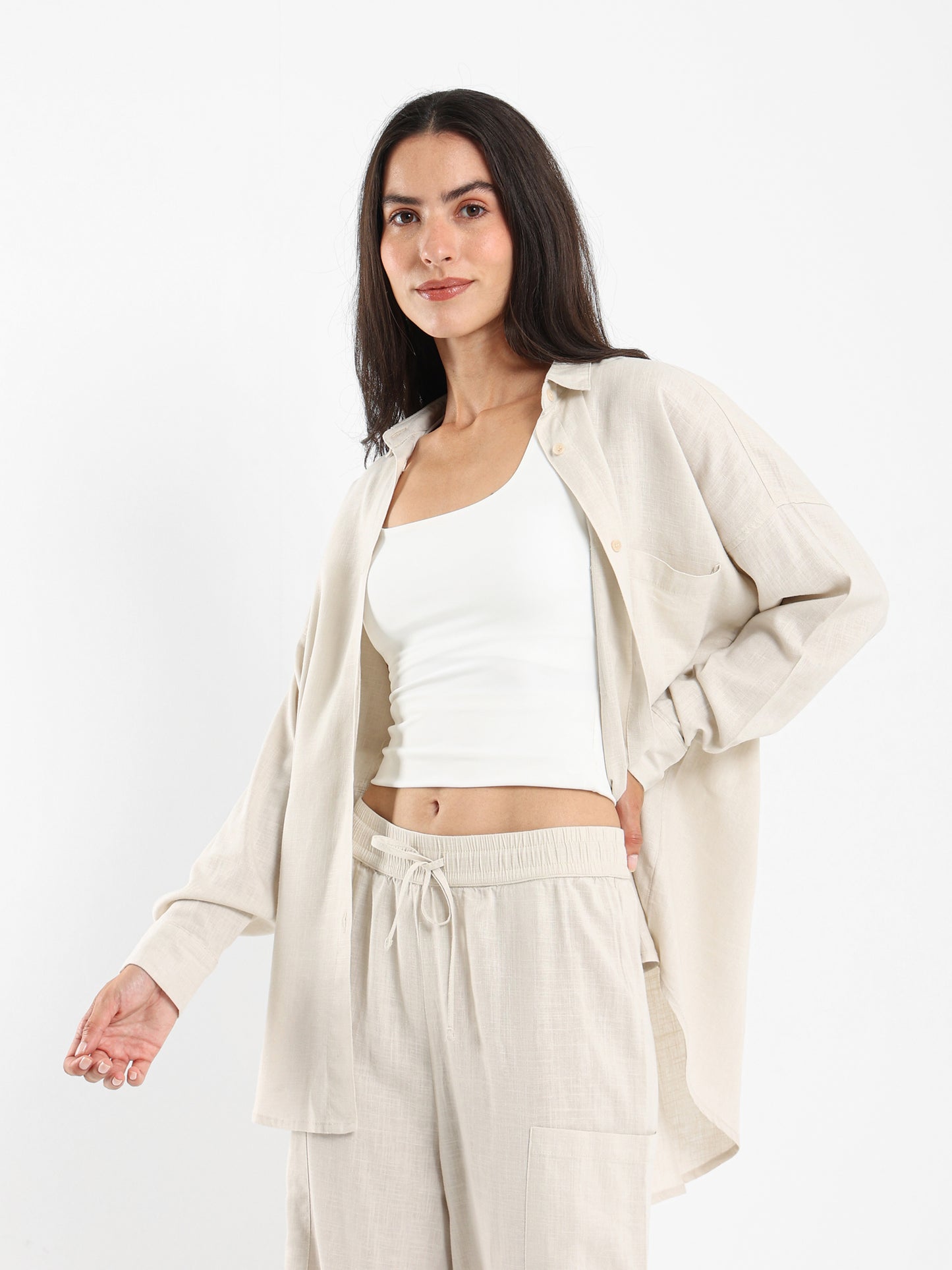 Oversized Linen Shirt